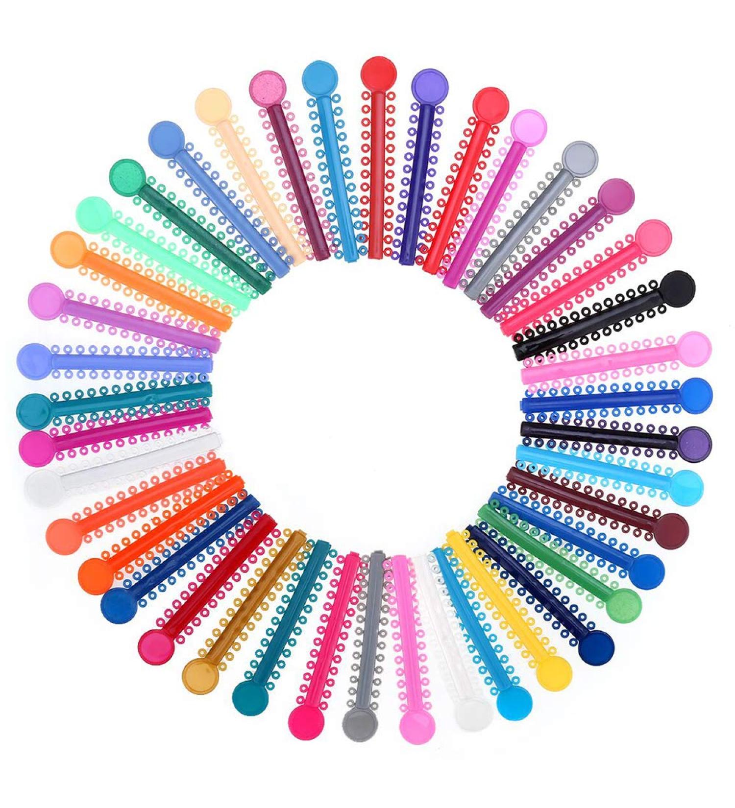 1040 Pcs Multicolored Orthodontic Ligature Ties O-Rings for Braces - Elastic Bands (Color) - Buy Online on GoSupps.com