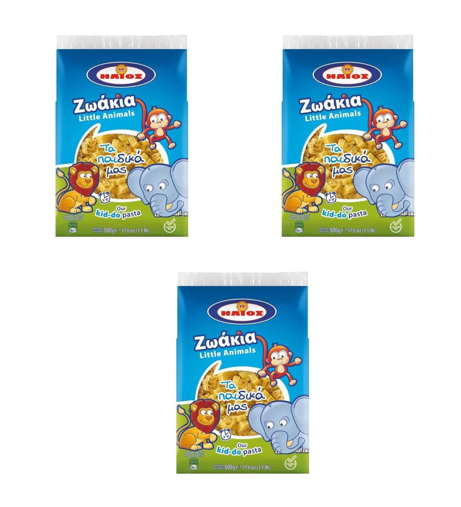 Little Animals Kids Pasta 500g Helios (Pack of 3) - Buy Online on GoSupps.com