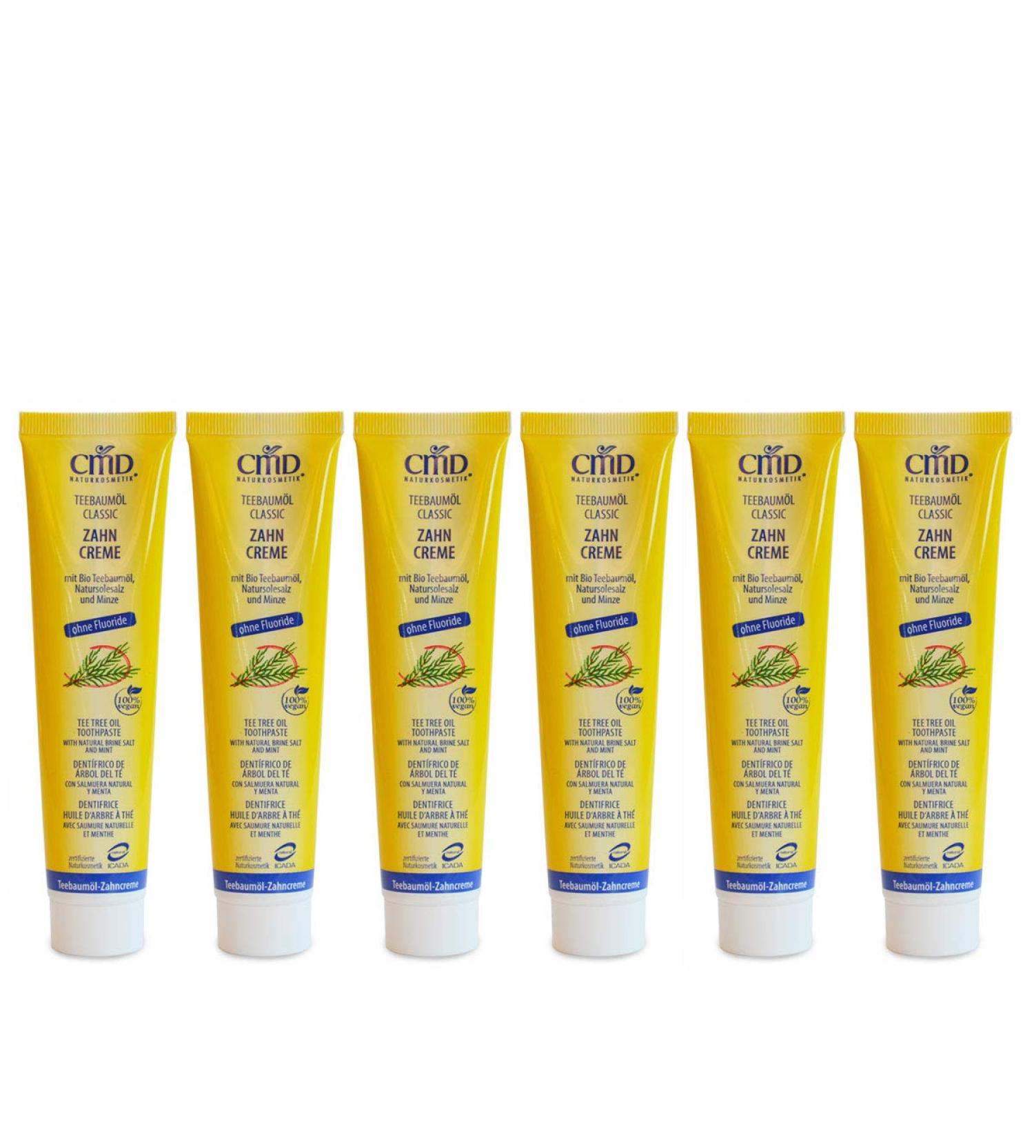 Buy 6x CMD Tea Tree Oil Toothpaste 75ml - Natural Fresh Breath & Oral Care - International Shipping Available - Buy Online on GoSupps.com