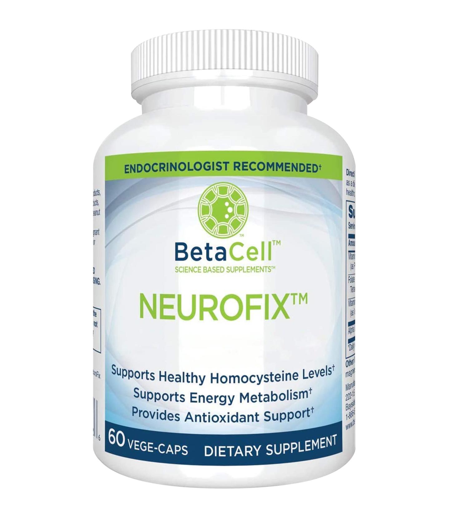 Neurofix Nerve Support Supplement - 60 Veg Capsules | Boost Nerve Health & Wellness | International Shipping Available - Buy Online on GoSupps.com