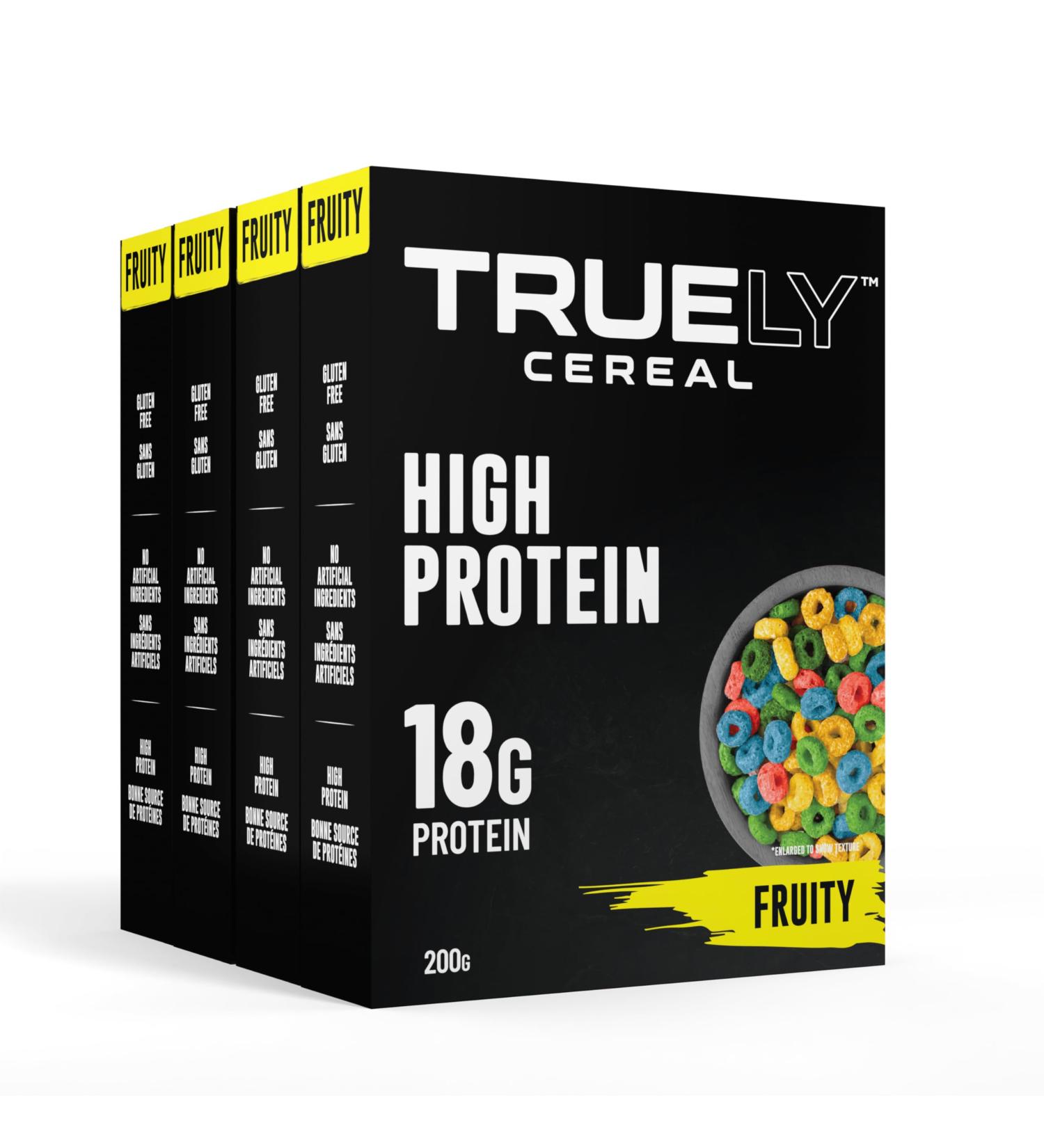 Truely High Protein Cereal For Athletes Fruity Pack of 4 - Buy Online on GoSupps.com
