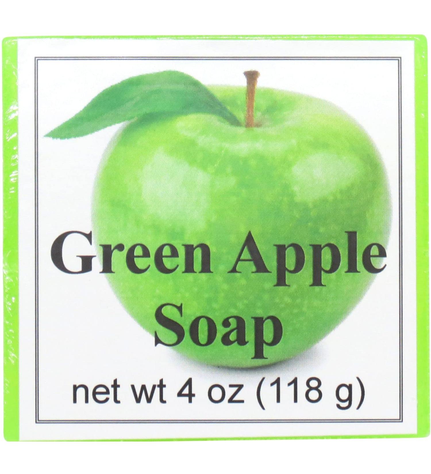 Green Apple Glycerin Soap - Eclectic Lady | 4 oz Natural Moisturizing Bar for Healthy Skin - International Shipping Available - Buy Online on GoSupps.com