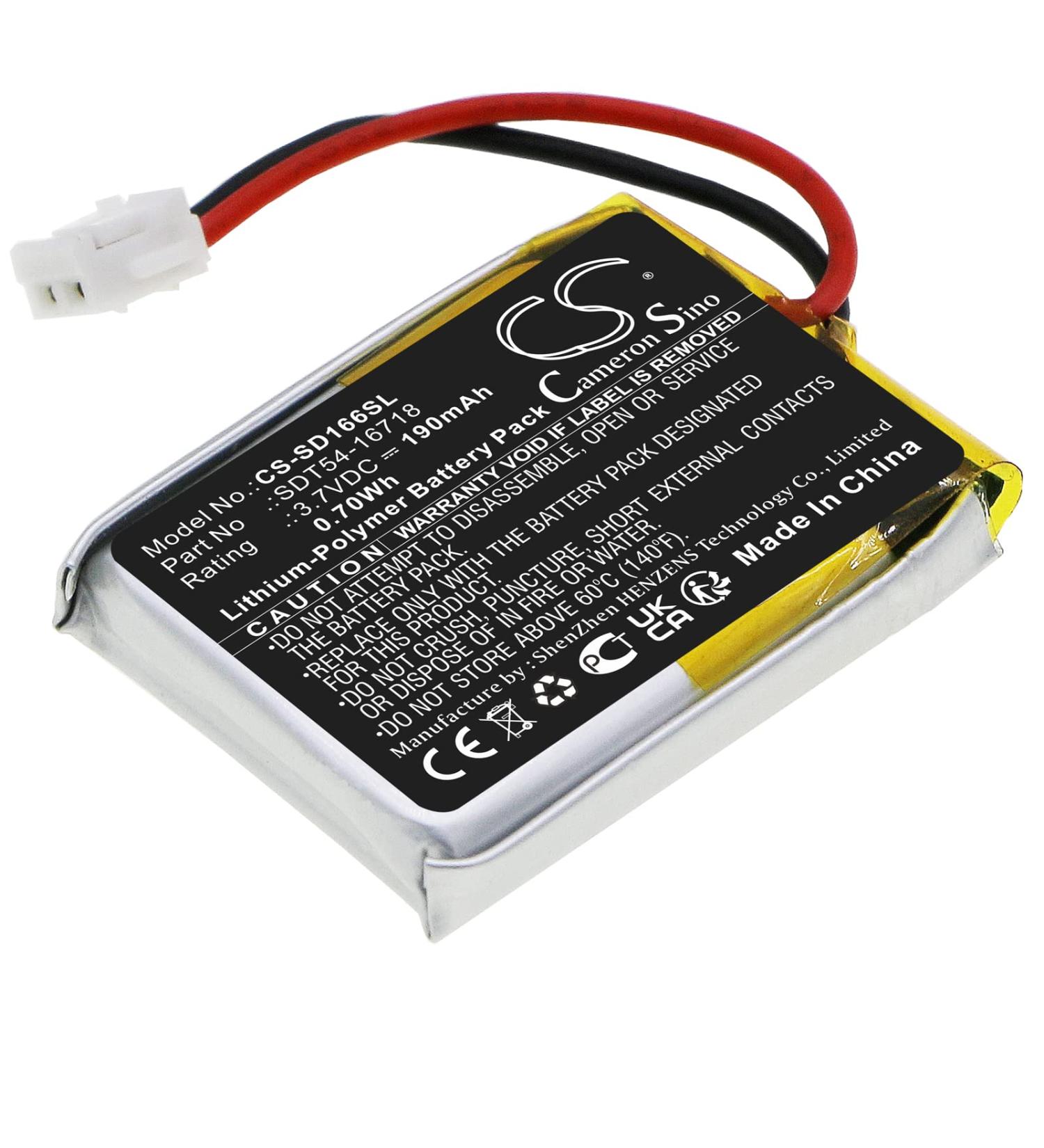 190mAh Battery for YardTrainer YT-100 & No Bark Collars - SDT54-16718 Compatible Replacement - Buy Online on GoSupps.com