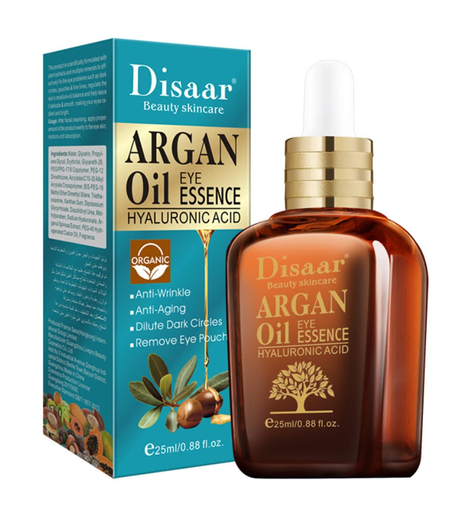Argan Oil Eye Essence with Hyaluronic Acid | Anti-Wrinkle & Anti-Aging Eye Treatment - 25ml - Buy Online on GoSupps.com