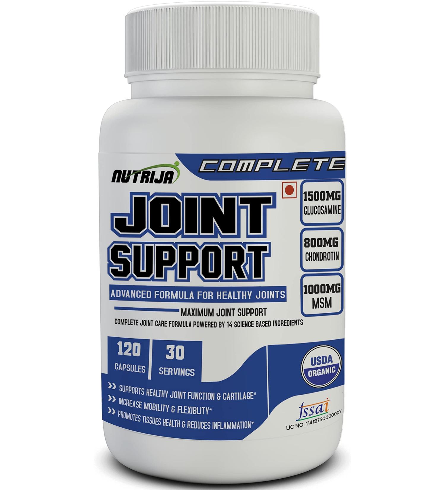 Nutrija Joint Support - 120 Capsules - 14 Science-Based Ingredients for Complete Joint Support - Buy Online on GoSupps.com