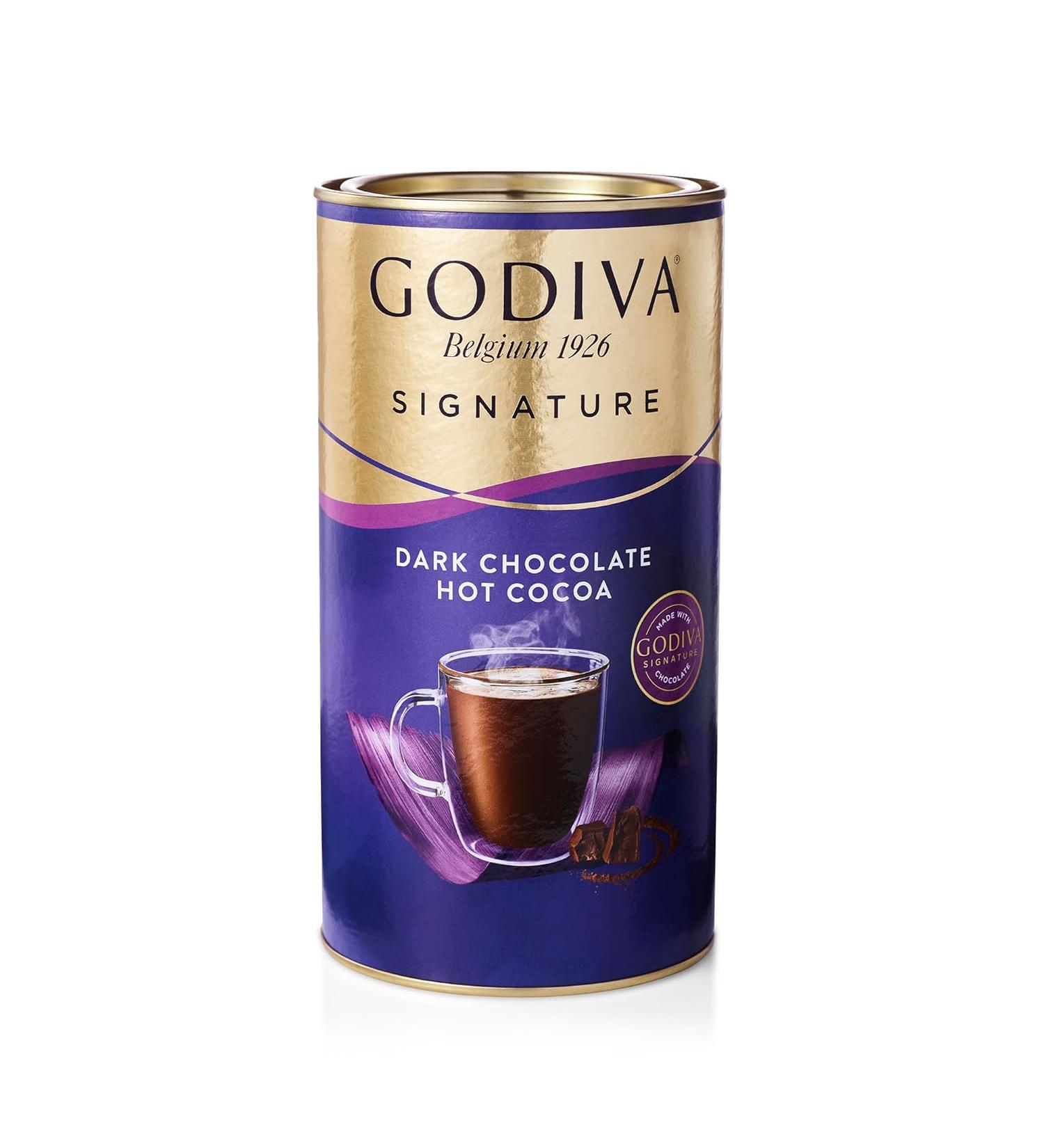Godiva Chocolatier Dark Chocolate Hot Cocoa Canister - 14.5 oz - Buy Online on GoSupps.com