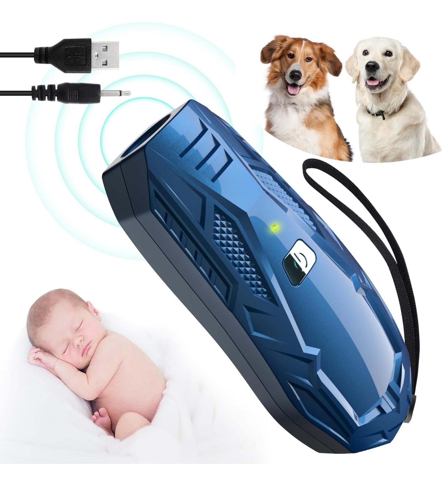 Bubbacare Anti Dog Barking Device Ultrasonic Handheld Dog Bark Deterrent Portable & Rechargable Dog Training Aid Device 5M Effective Range Anti Barking Device for Small Large Dogs Outdoor Indoor Blue#202 - Buy Online on GoSupps.com