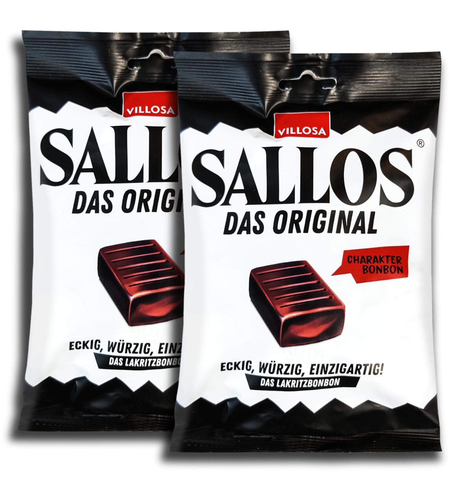 TopDeal Pack of 2 bags of Sallos Das Original licorice candy 2 x 150g