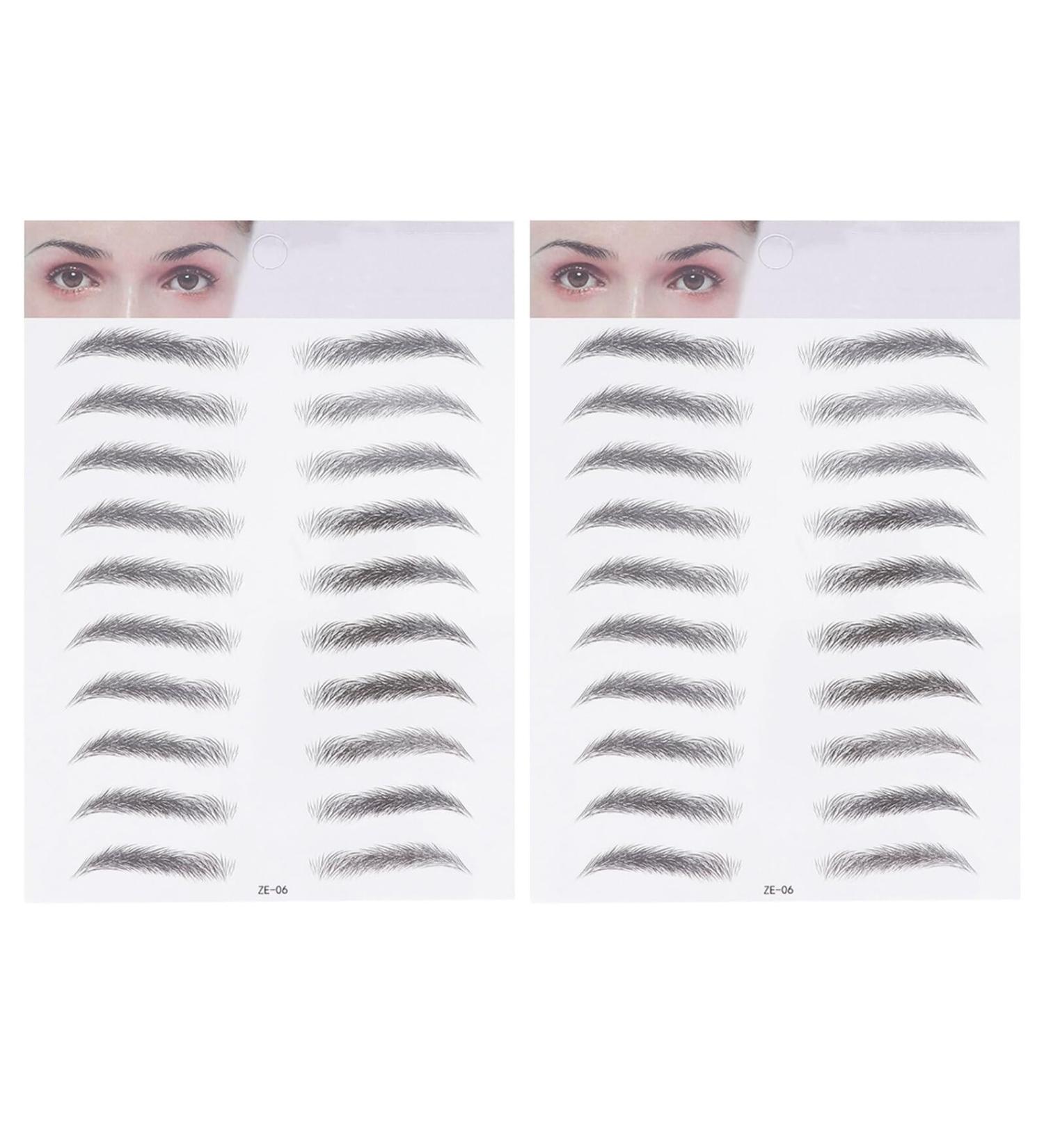  SOESFOUFU 2 Pieces Eyebrow Stickers 3D Eyebrow Sticky Shaping Eyebrow Stickers Eyebrow Sticker False Eyebrow Imitation Eyebrow Shape Man Transfer Stickers - Buy Online on GoSupps.com