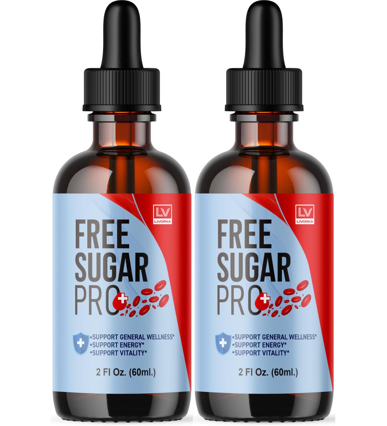(2 Pack) Free Sugar Pro Free Sugar Pro Drops FreeSugar Pro Free Sugar Pro Drops Reviews Free Sugar Pro Liquid Drops Free Sugar Pro Bottle Free Sugar Pro Reviews 2 Bottles for 60 Days.