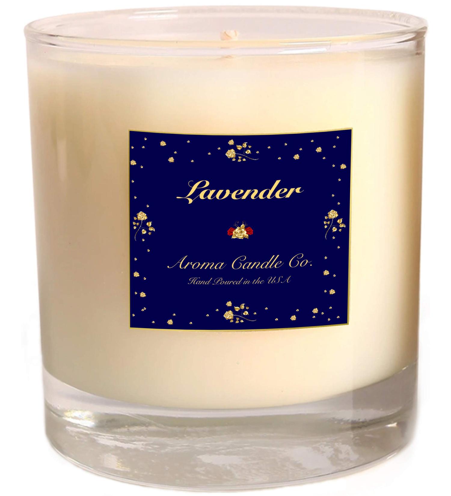 Aromatherapy Lavender Essential Oil Candle | 100% Soy Wax | 13.5 OZ Glass | Hand Poured in USA - Buy Online on GoSupps.com