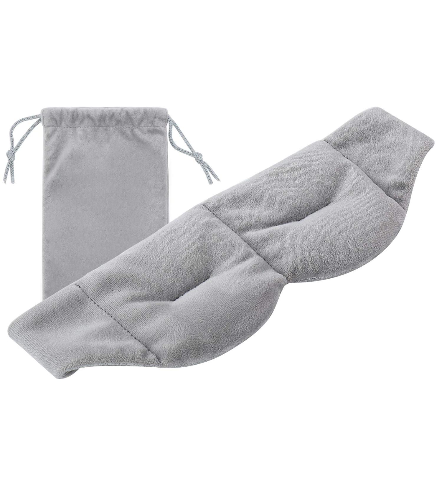 Weighted Sleep Mask for Pain Relief | Cooling Eye Mask for Headaches Migraines & Puffy Eyes | Cold Therapy Light Blocking Eye Pillow - Buy Online on GoSupps.com