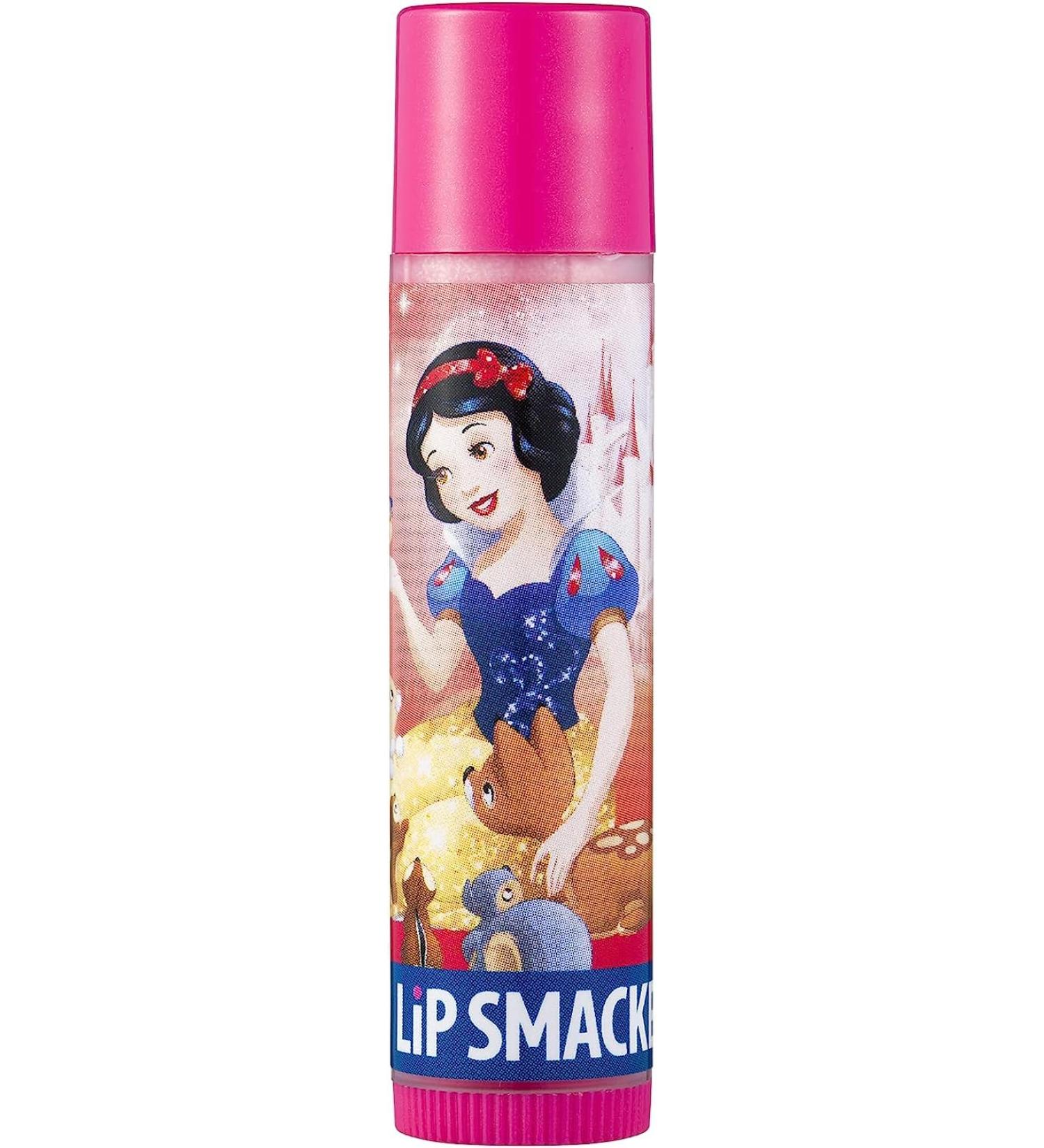 Lip Smacker Snow White Lip Balm Disney Princesses Flavored Inspired Lip Balm for Kids Moisturizing and Smoothing to Make Lips Shine Cherry Kiss Flavour 2023 Version Snow White