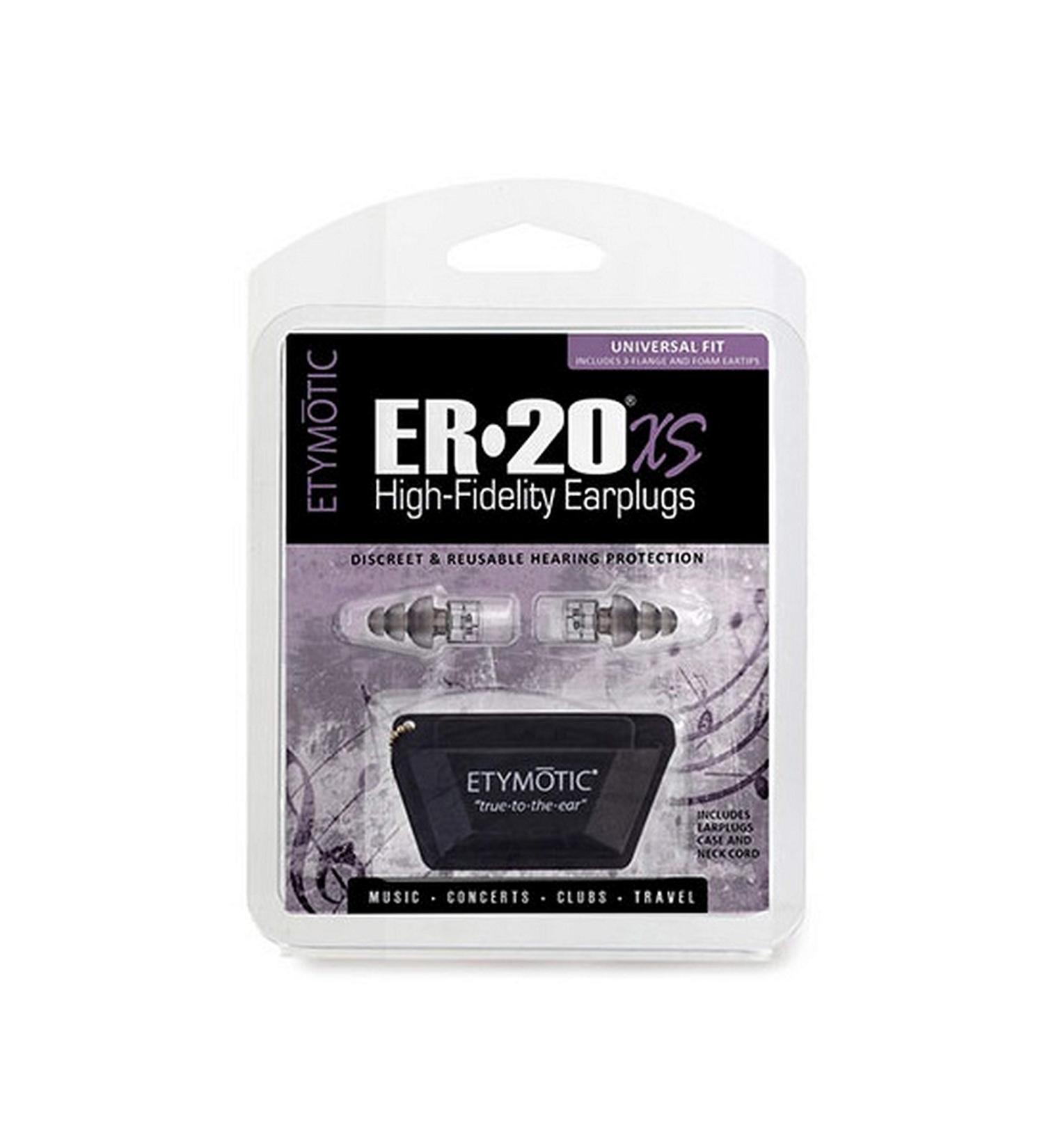 Er20xs High Fidelity Earplugs 1pair Filters 3-Eartip Sizes