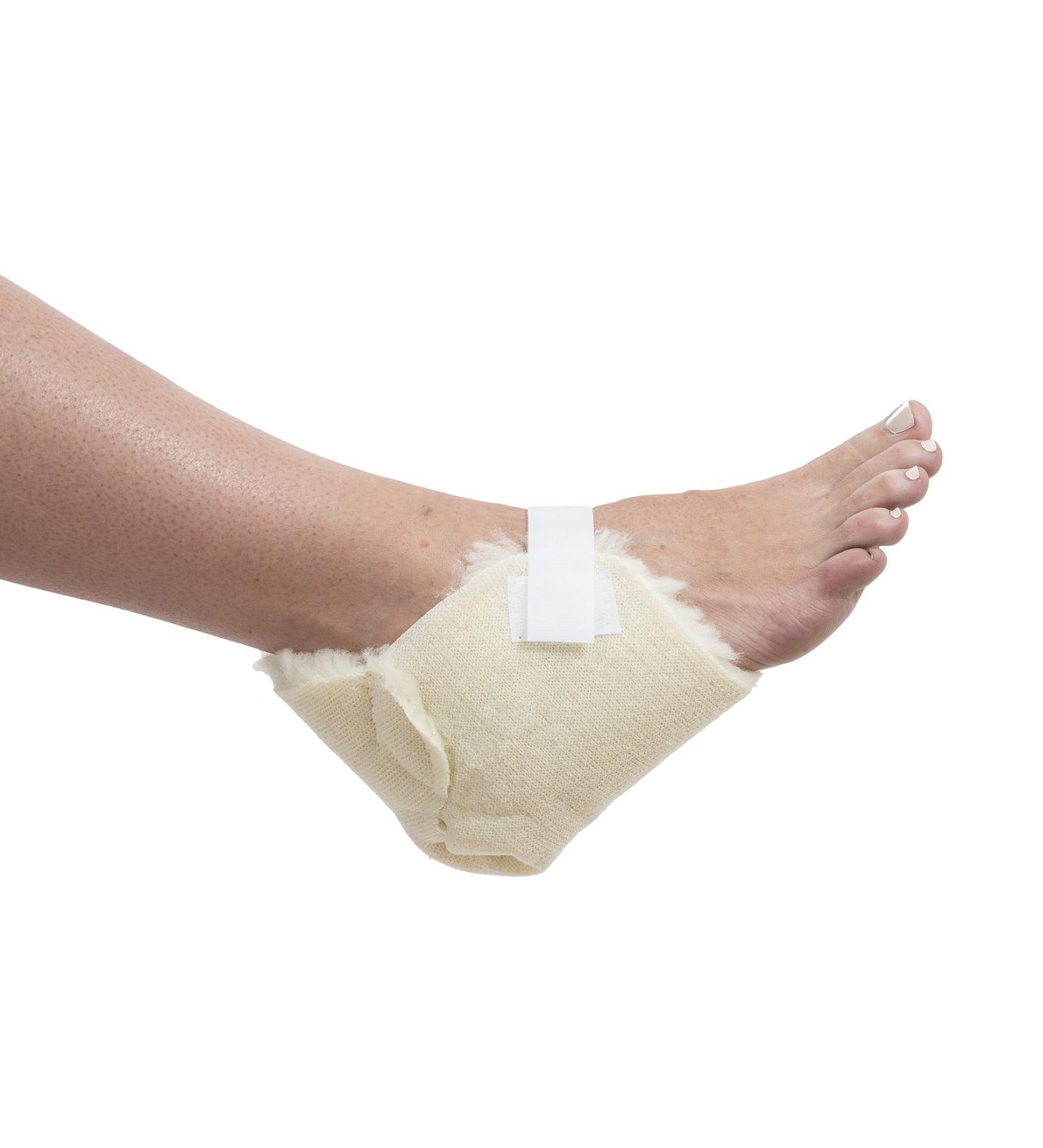 Essential Medical Sheepette Heel Protectors - Comfortable Heel Cushions for Pain Relief - Buy Online on GoSupps.com