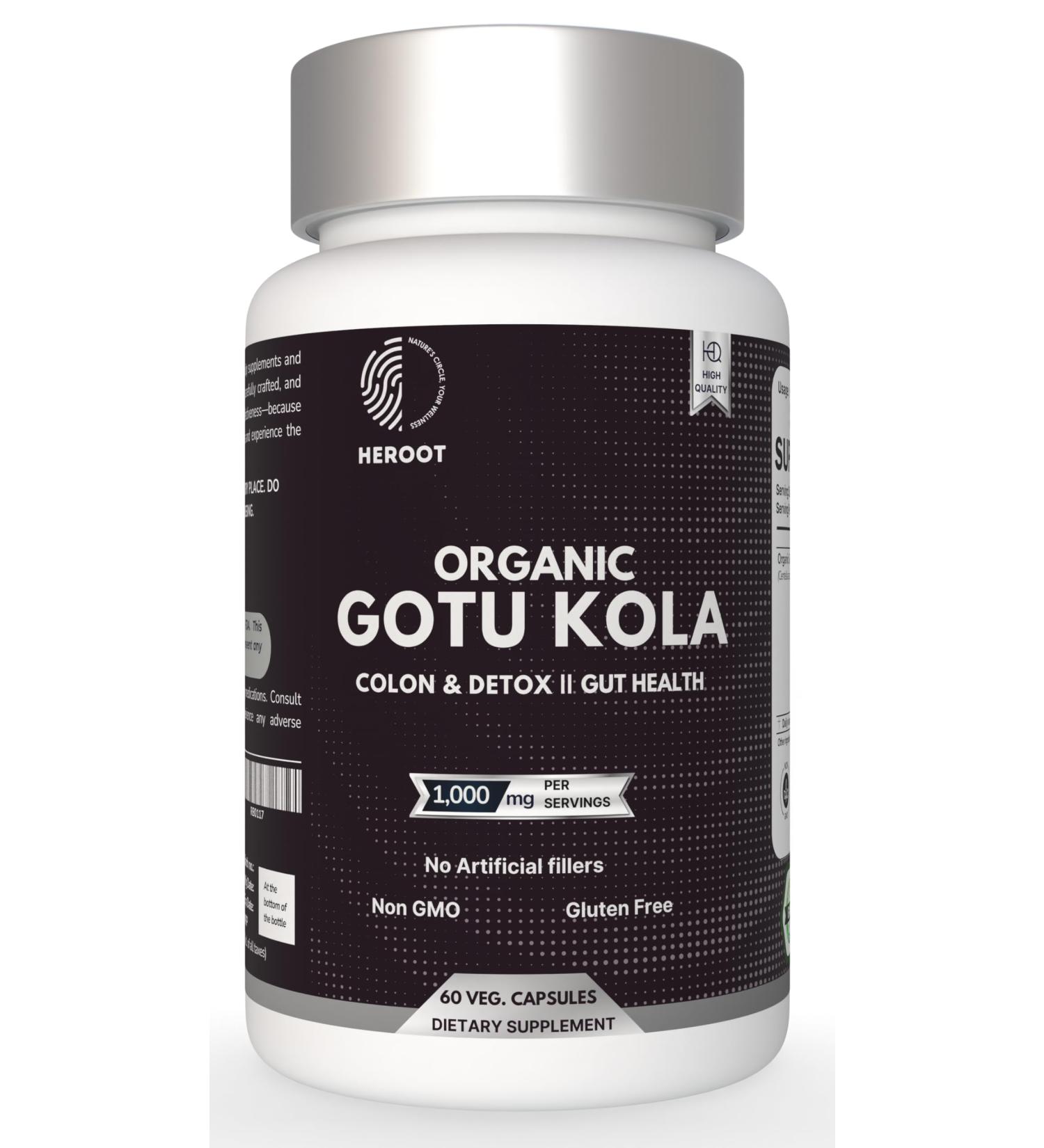 Gotu Kola Capsules 400mg 120 Capsules 120 Count (Pack of 1) - Buy Online on GoSupps.com