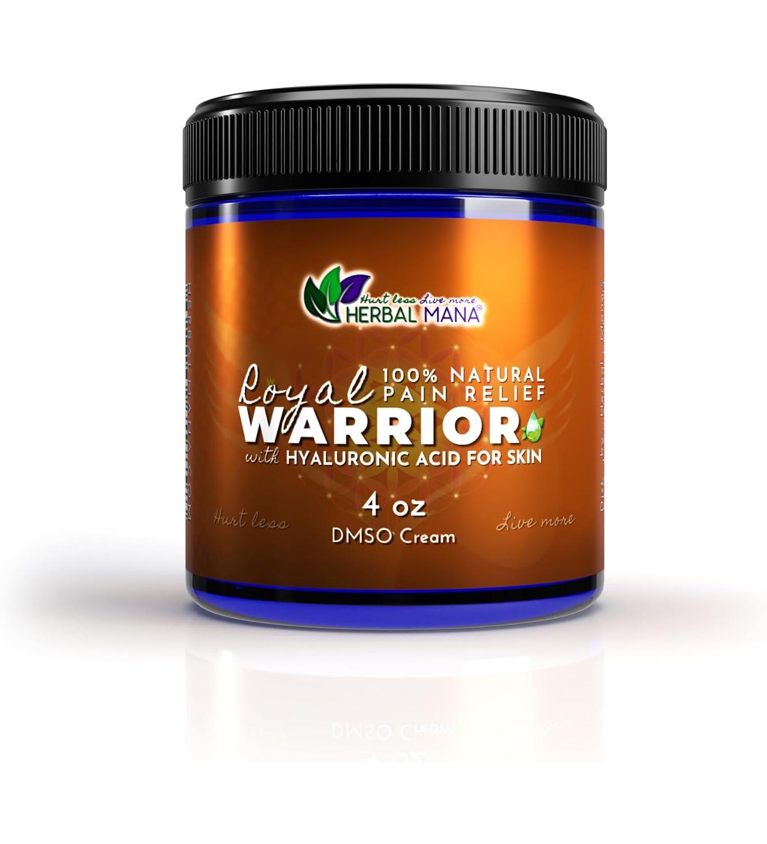 Herbal Mana Royal Warrior 5000mg Hemp Lotion - DMSO Cream with Magnesium, Frankincense & MSM for Muscle Relaxation and Skin Vitality - Buy Online on GoSupps.com