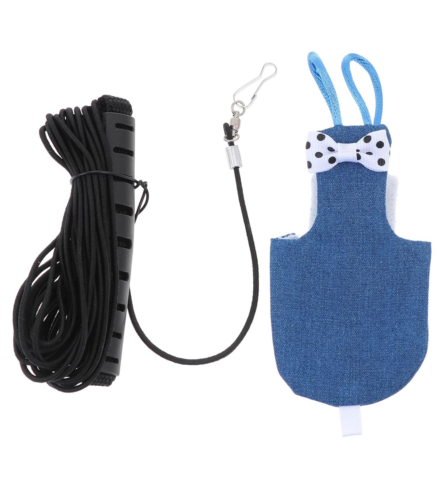 TEHAUX Bird Diaper Harness | Parrot Flight Suit | Cockatiel Costume | Budgerigar Diaper | Pet Bird Vest with Leash (Random Bow Style) - Buy Online on GoSupps.com