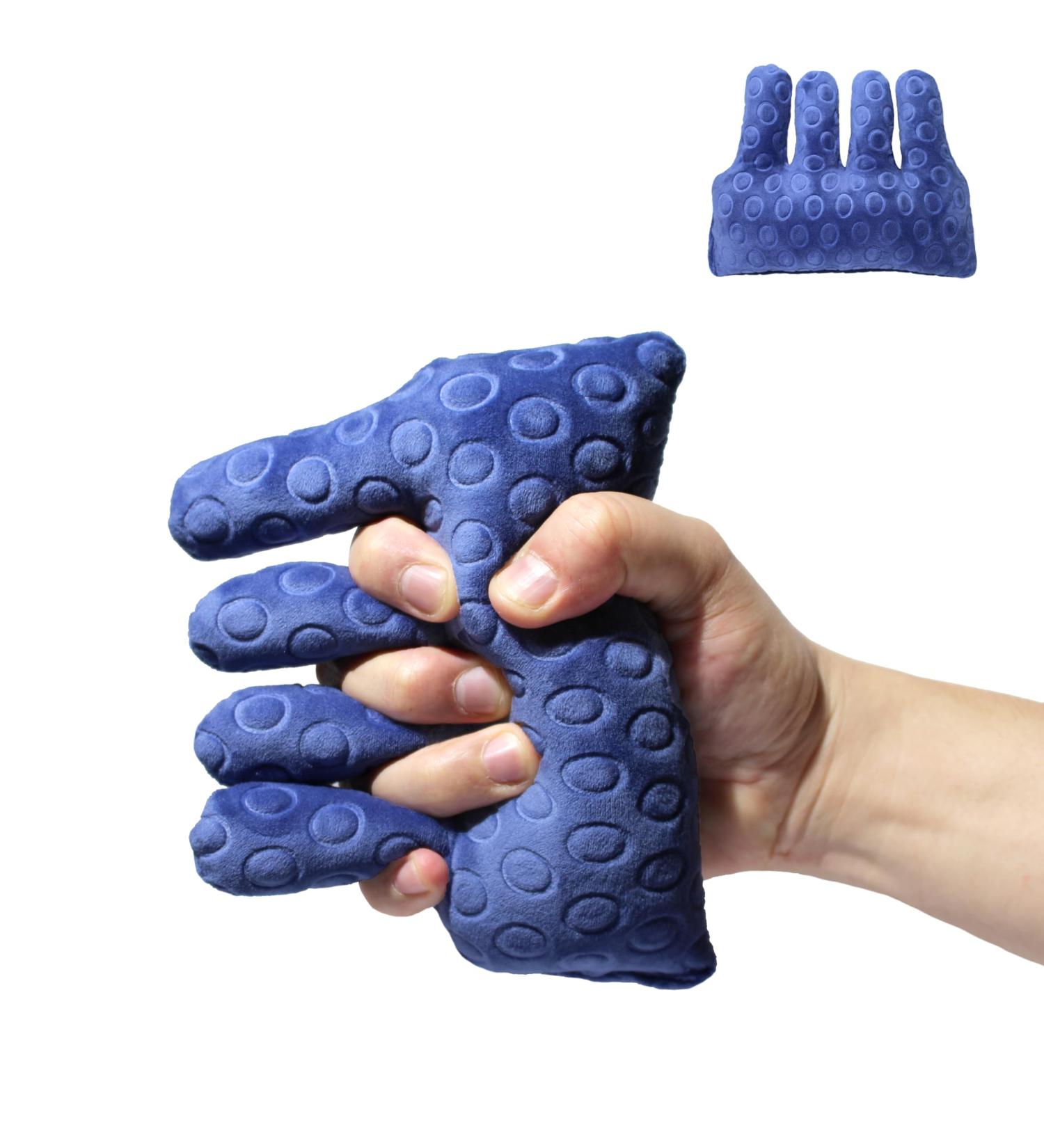 Hand Contracture Cushion Finger Separator - Skin Protection Aid for Elderly & Bedridden Patients | Comfortable Grip Orthosis with Elastic Band - Purple - Buy Online on GoSupps.com