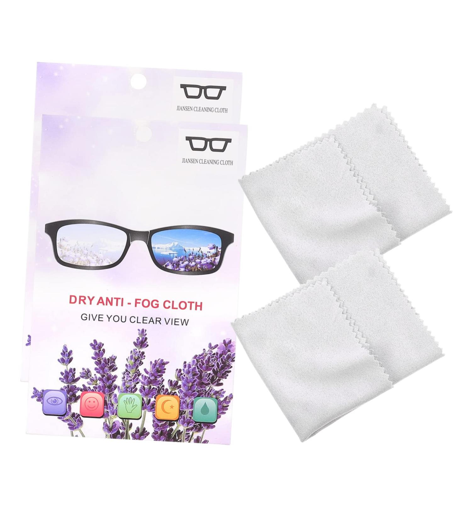 2pcs Glasses Lens Wipes - Premium Cleaning Cloths for Glasses Phones & Screens | Anti-Static & Lint-Free - Buy Online on GoSupps.com
