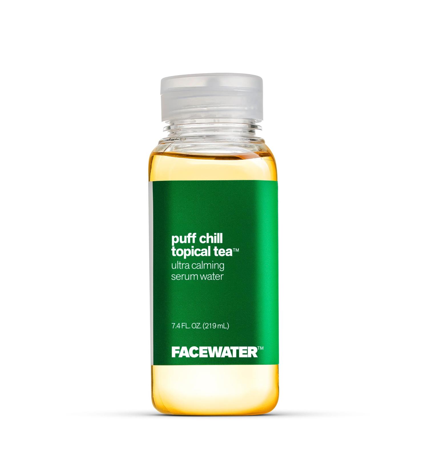 Facewater Puff Chill Topical Tea Ultra Calming Serum for All Skin Types | International Shipping Available - Buy Online on GoSupps.com