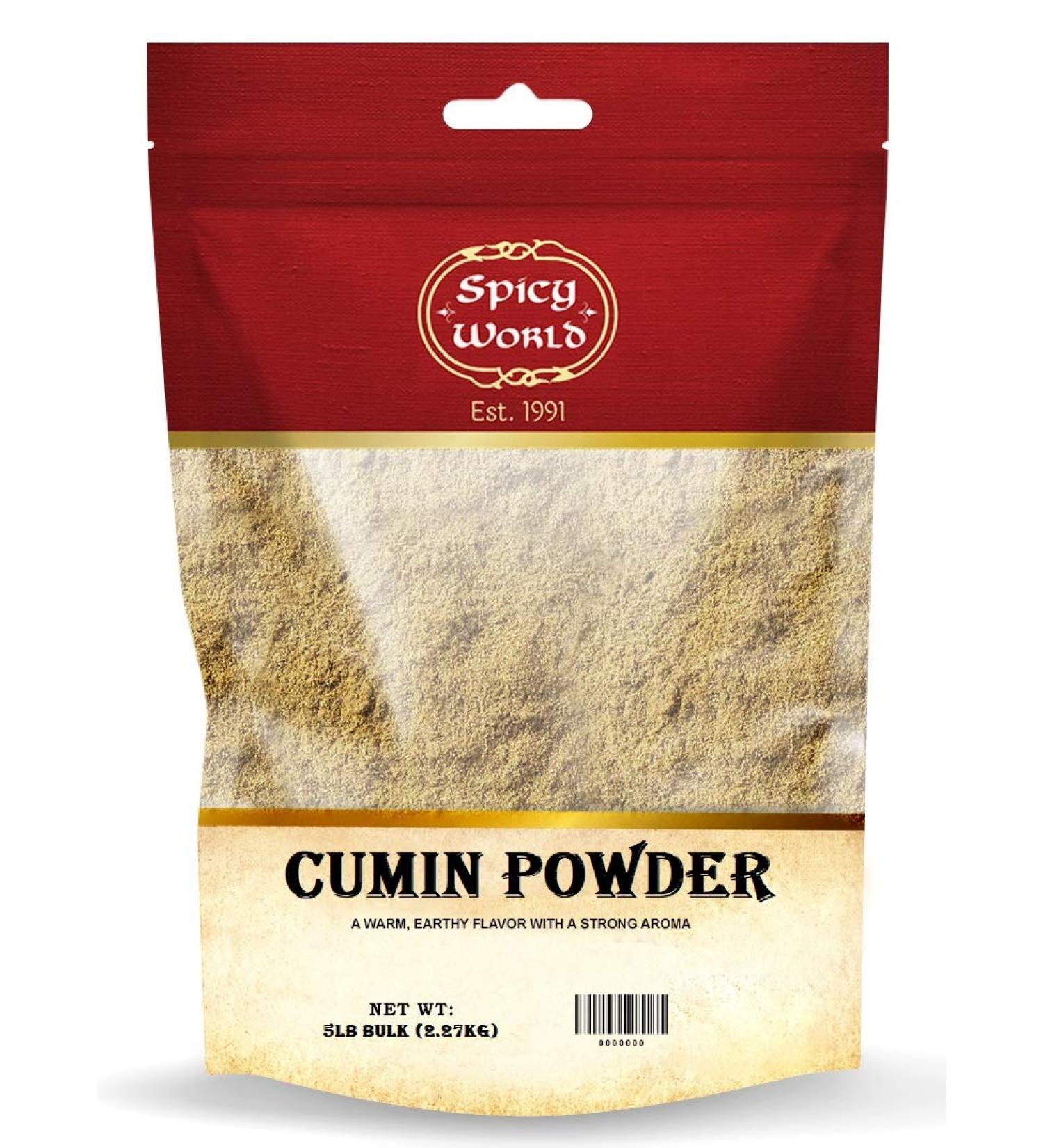 Spicy World Cumin Powder 5 lb Bulk Bag - Ground Indian Spice | Cuminum Cyminum - Buy Online on GoSupps.com