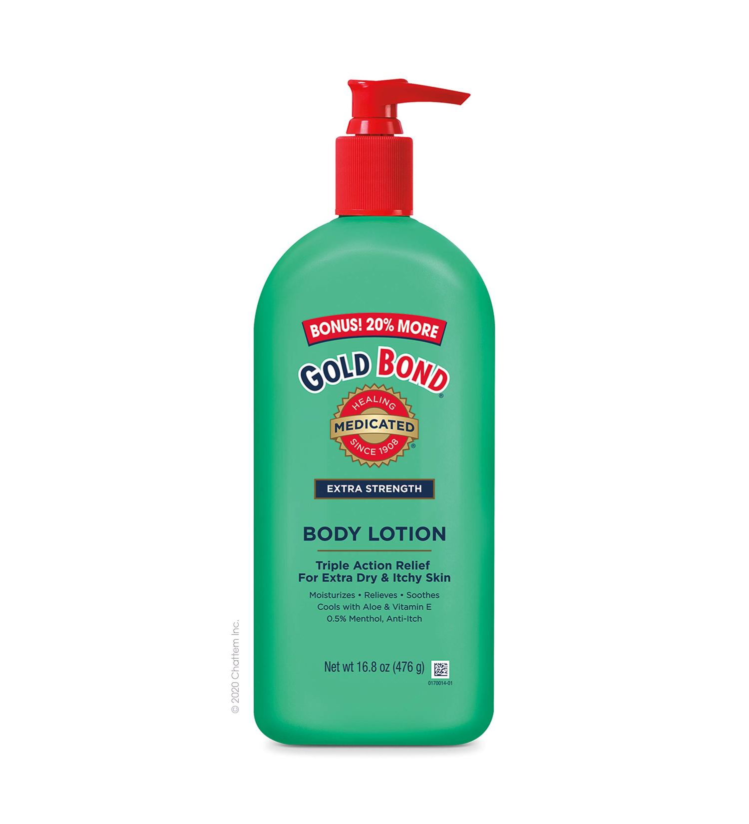 Gold Bond Medicated Extra Strength Body Lotion 14 oz - Triple Action Relief for Extra Dry, Itchy Skin - Buy Online on GoSupps.com