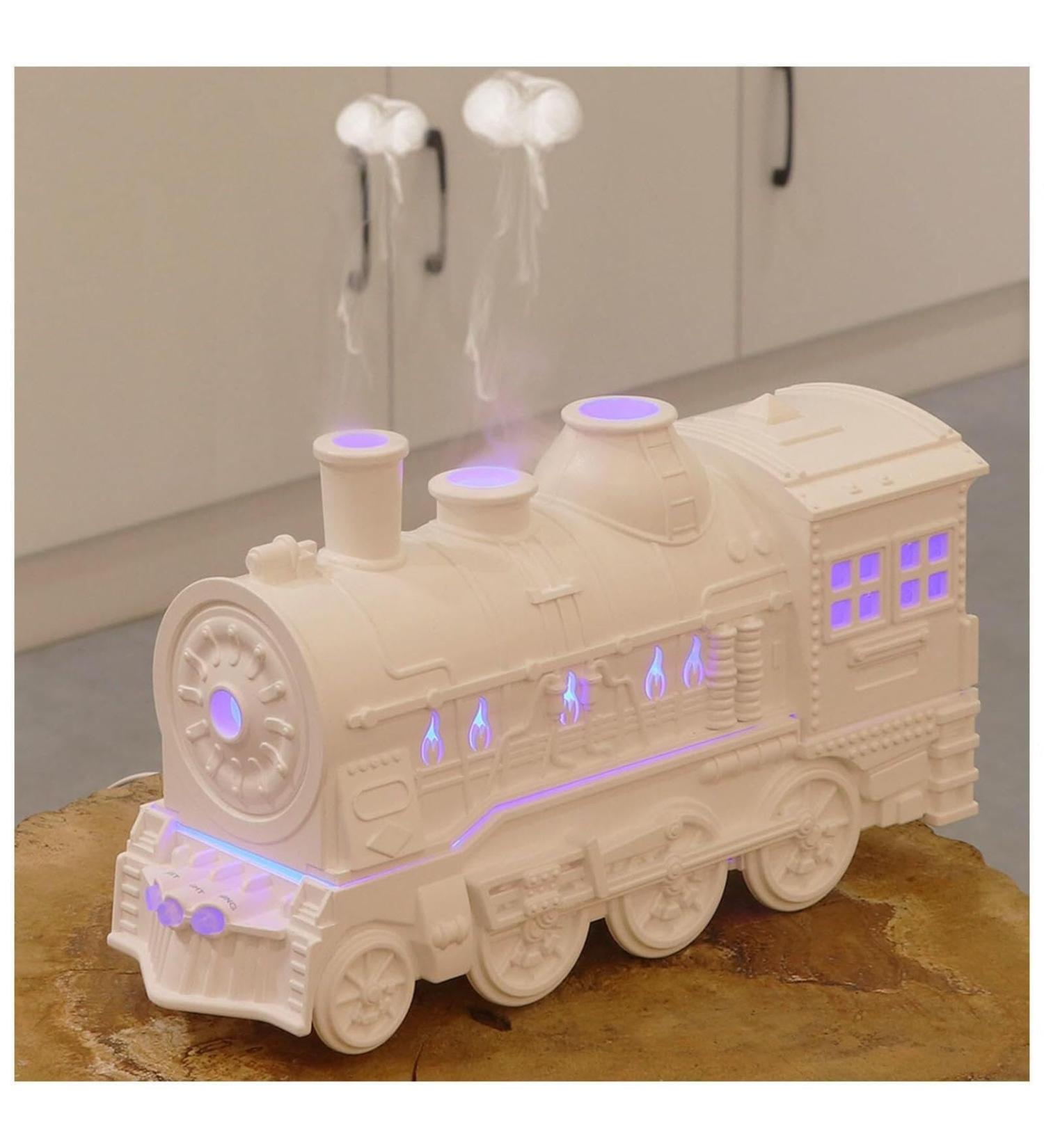 Essential Oil Diffuser Locomotive 300ml | Remote Control Humidifier for Bedroom Living Room & Office - Green & White - Buy Online on GoSupps.com