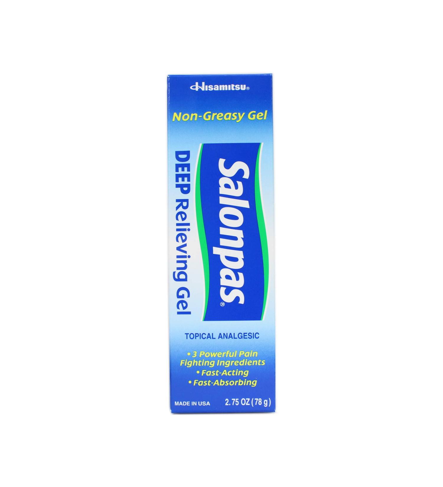 Salonpas Deep Pain Relieving Gel 2.75oz - Fast, Soothing Relief - Buy Online on GoSupps.com