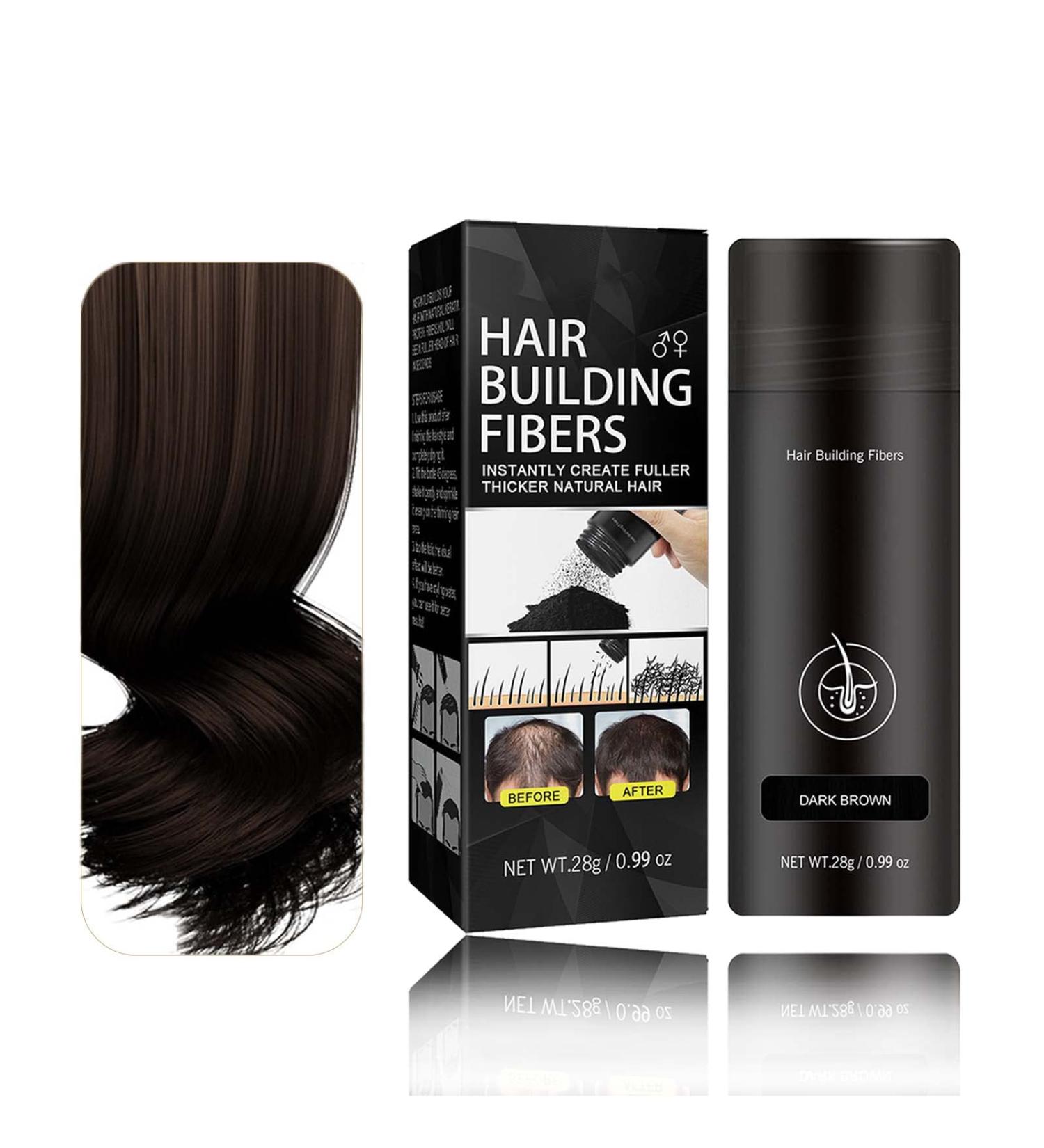 Hair Fibres Dark Brown Hair Volume Powder Natural Formula Hair Thickening Spray Hair Loss Treatment for Men & Women Instantly Conceals Hair Loss Unisex Hair Building Fibres for Bald Spots - Buy Online on GoSupps.com