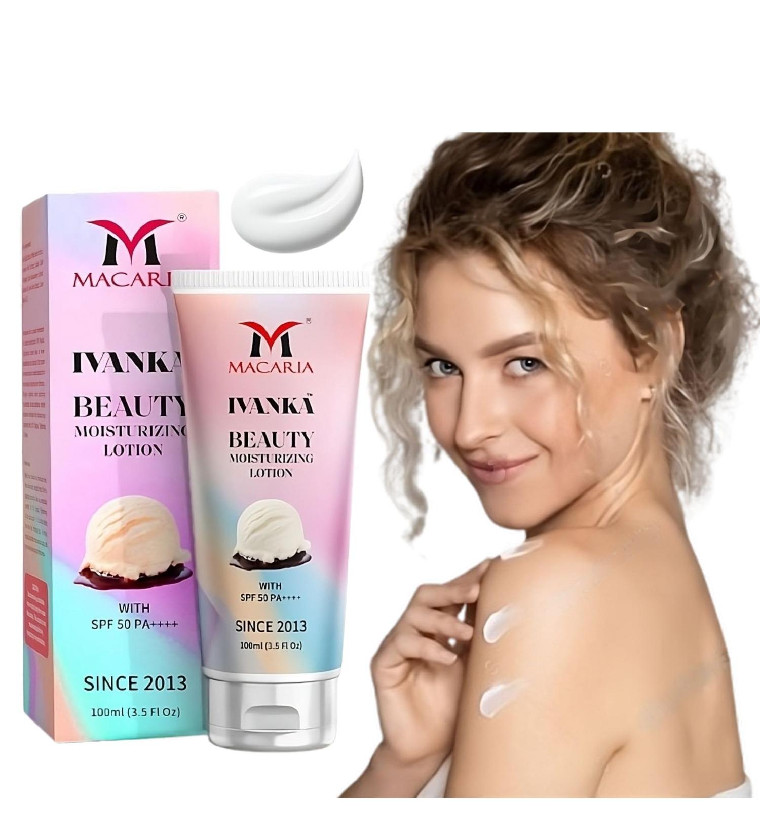 MACARIA Ivanka Beauty Nourishing Body Lotion with Vitamin E Smooth & Radiant with sunscreen - Buy Online on GoSupps.com