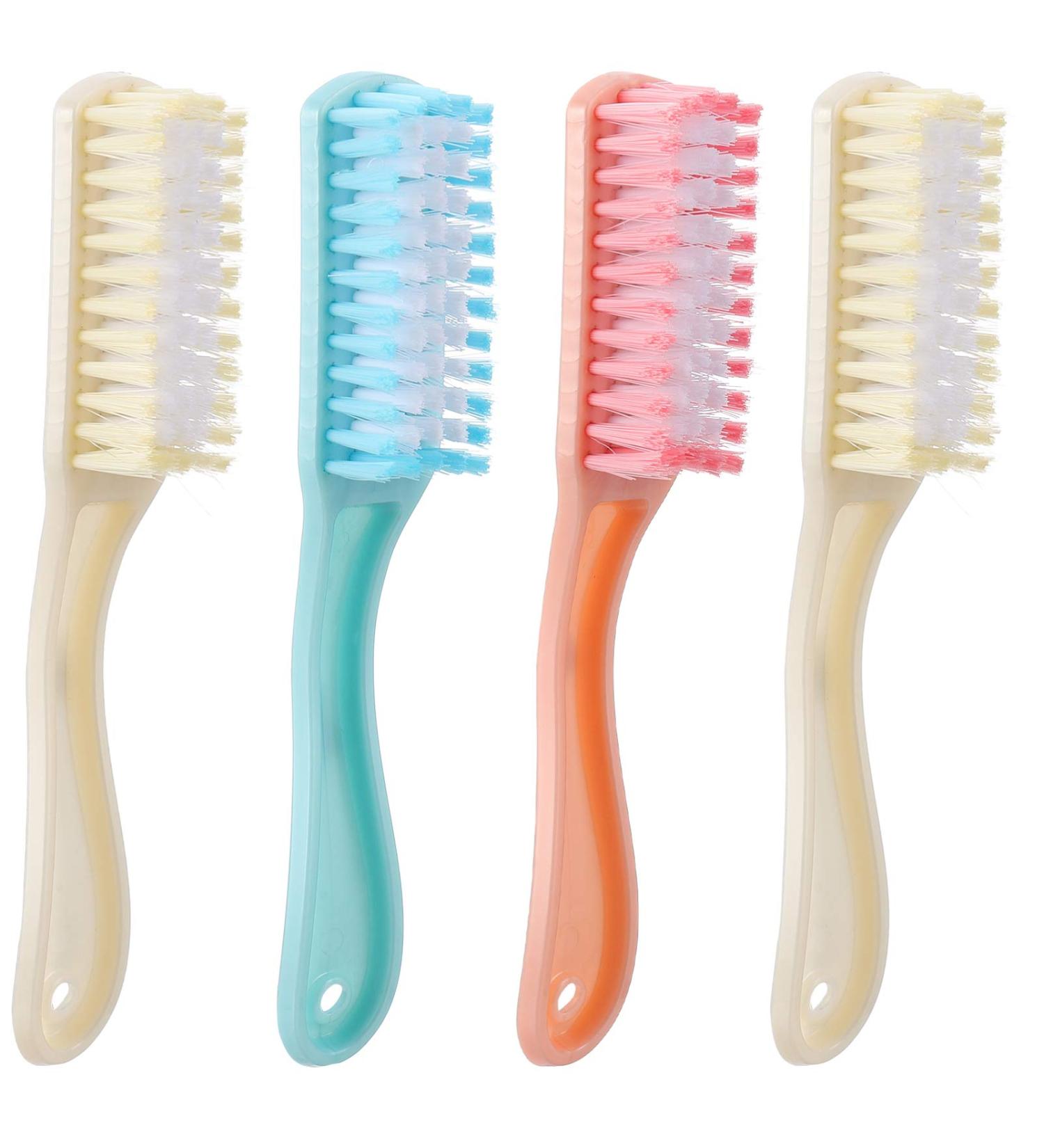 Exceart 4pcs Shoe & Clothing Cleaning Tool Set - Soft Scrub Brush for Shoes Boots & Clothes - Durable Plastic Handle for Effective Laundry Cleaning - Buy Online on GoSupps.com