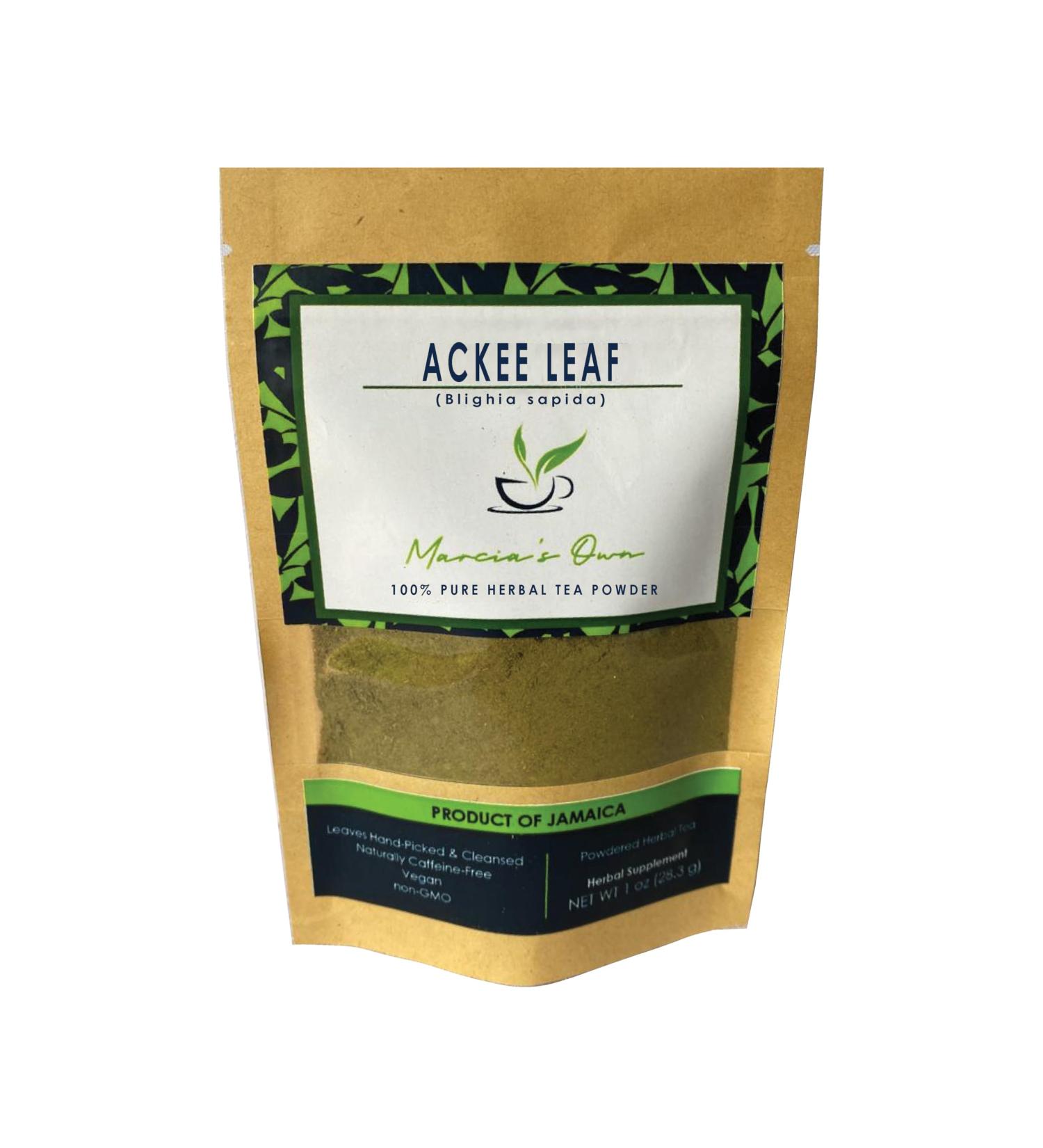 Marcia s Own Marcia's Own Ackee Leaf 100% Pure Herbal Tea Powder from Jamaica 1 oz / 28.3 g (40 Servings)