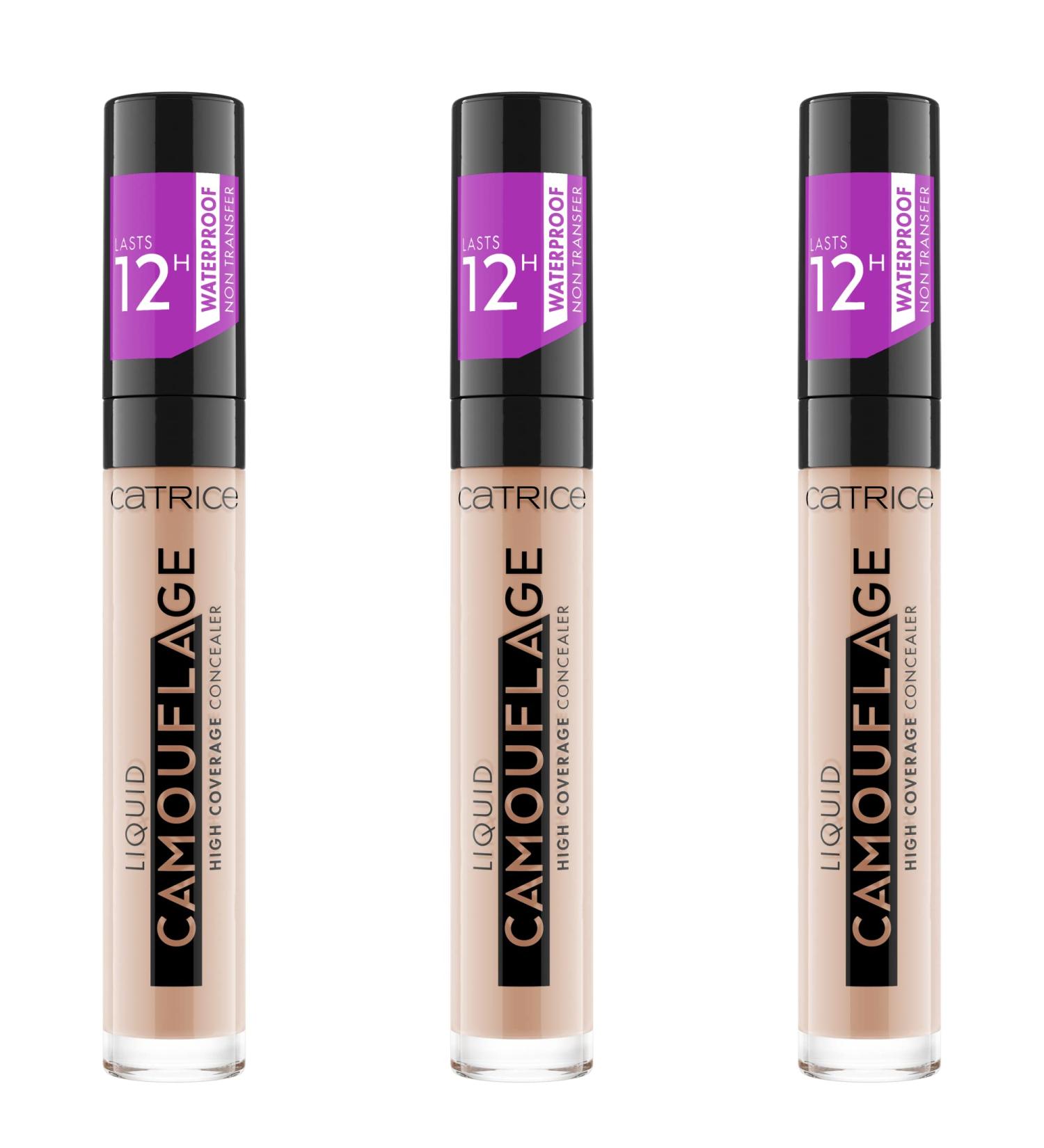 Catrice Liquid Camouflage High Coverage Concealer No. 007 Vegan Oil-Free Waterproof 3-Pack for All Skin Types Perfect for Blemishes & Dry Skin - Buy Online on GoSupps.com