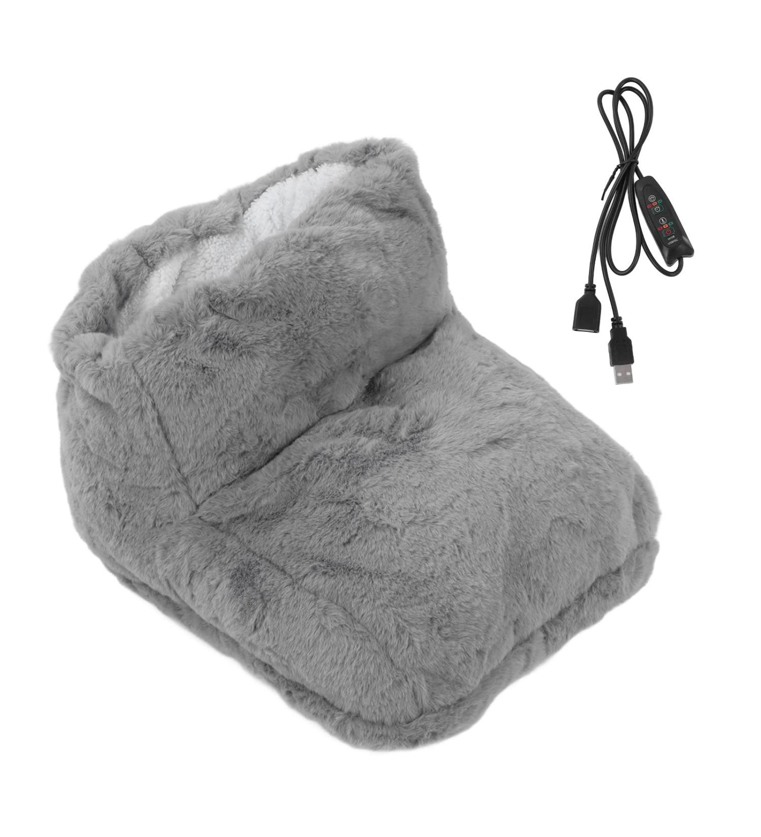 Yuehuamech 5V USB Electric Foot Warmer & Heating Pillow - Soft Fleece Heated Boots & Base Mat for Home/Office Use - Buy Online on GoSupps.com