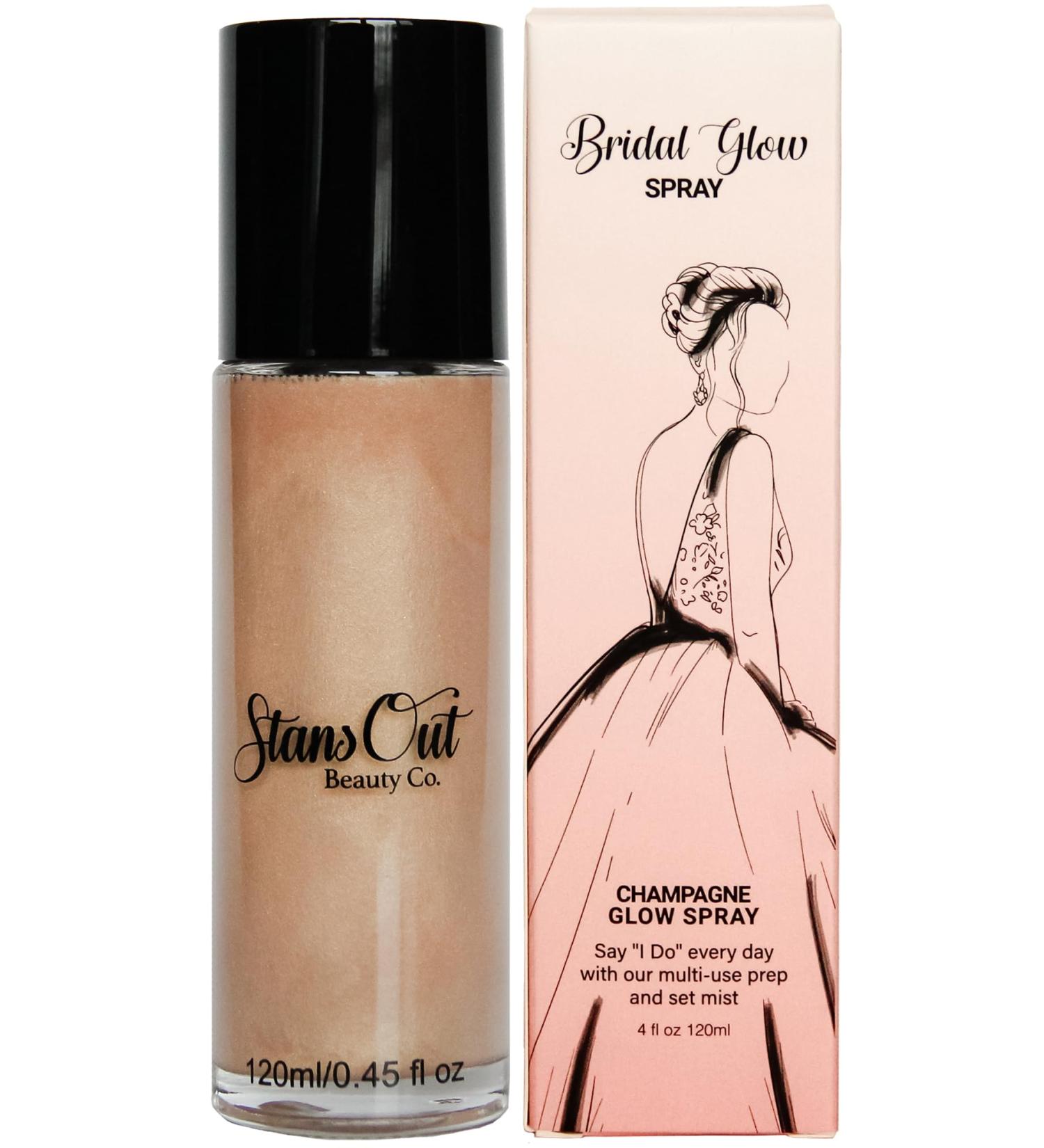 StansOut Beauty Co Bridal Glow Setting Spray | Long-Lasting Dewy Face Mist for Makeup Finish | Illuminating & Perfect for Mature Skin - 120ml - Buy Online on GoSupps.com