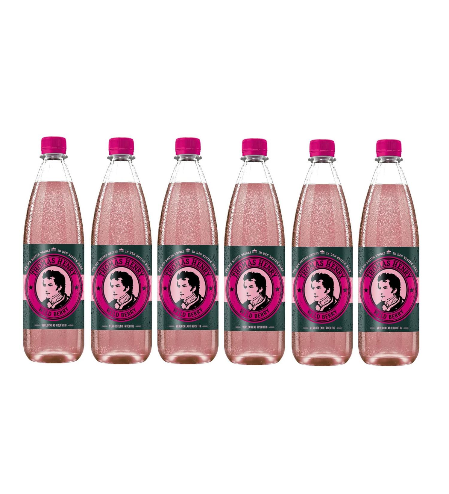 Mixcompany Thomas Henry Wild Berry Pack of 6 x 1L Cans with Deposit Multicolored