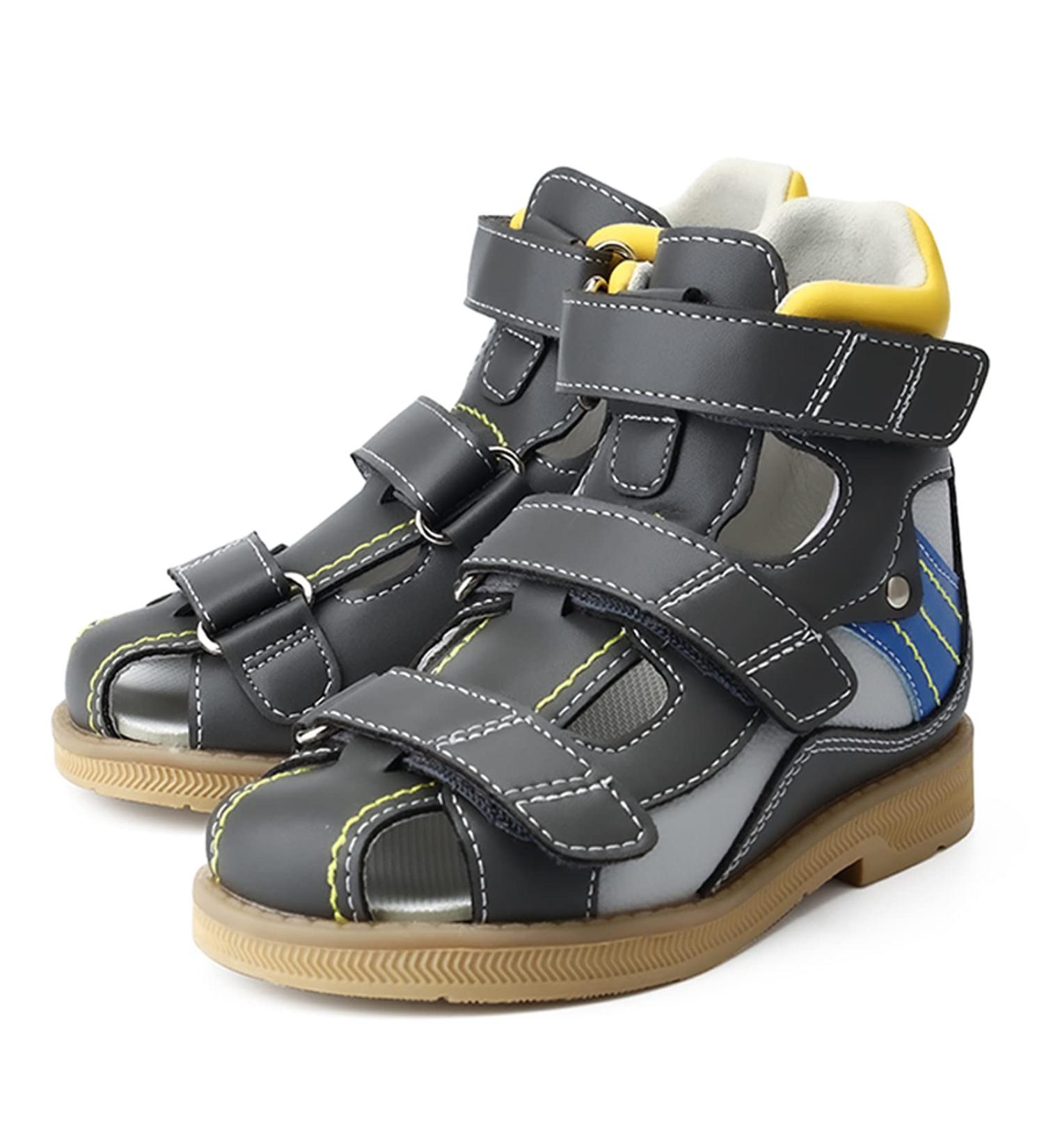 Orthopedic Toddler Sandals with Arch & Ankle Support | Kids Leather Corrective Shoes - Buy Online on GoSupps.com