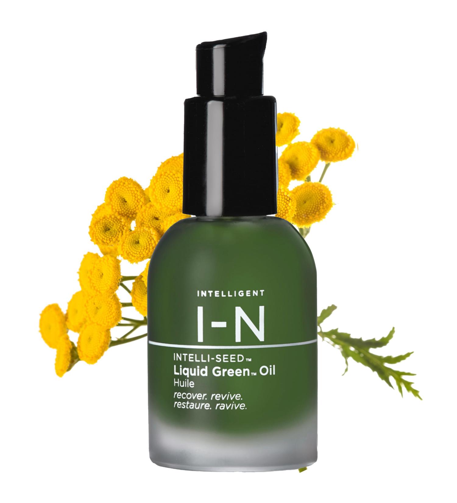 Intelligent Nutrients Liquid Green Oil - Organic Facial Moisturizing Oil for Radiant Skin | Vegan Lightweight Hydrating Treatment 1 Oz - International Shipping Available - Buy Online on GoSupps.com