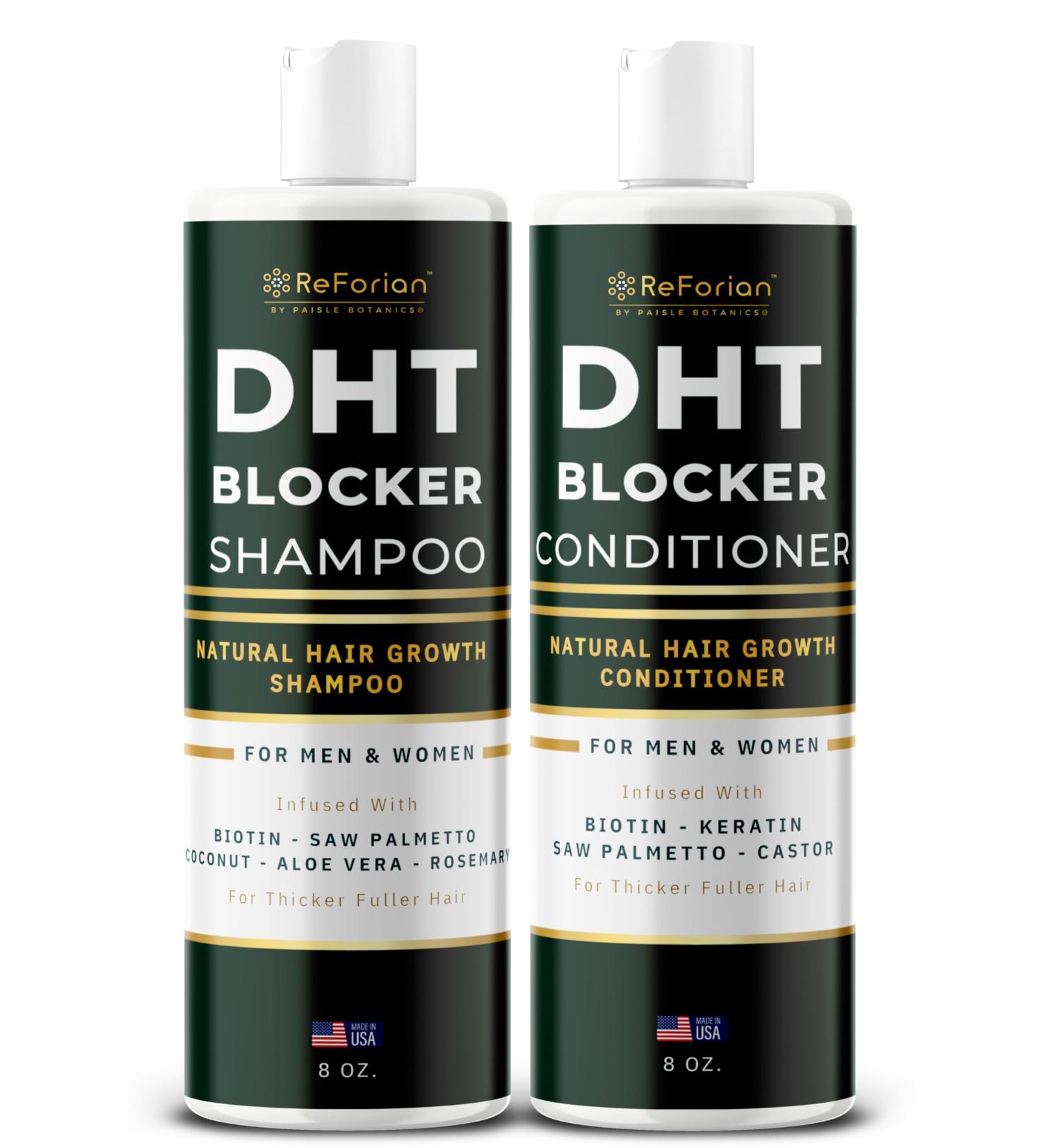 DHT Blocker Shampoo & Conditioner for Hair Growth - Natural Biotin Formula for Men & Women - Boost Hair Growth & Prevent Hair Loss - Buy Online on GoSupps.com