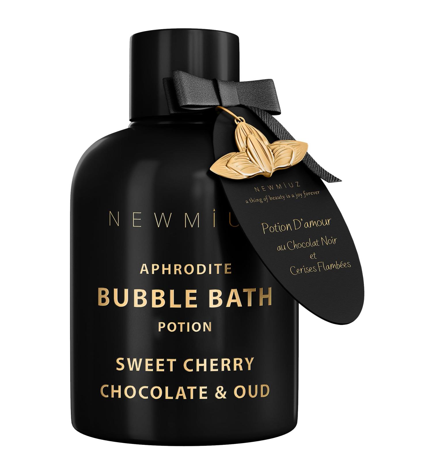 Premium Bubble Bath for Couples - Long Lasting Foaming Bubbles | Romantic Love Cherry Chocolate & Oud - Relaxing Stress Relief Spa Gift - Buy Online on GoSupps.com