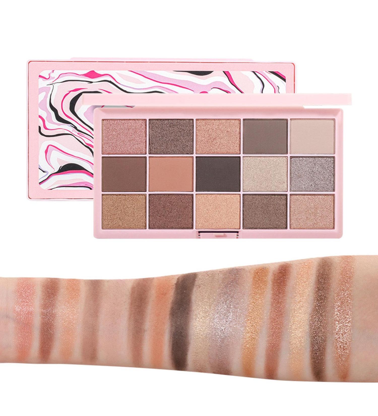 Matte Eyeshadow Palette - Blendable Shining Natural-Looking Eyeshadow | Women Cosmetics Eye Makeup Accessories for Home Working Traveling Shopping Gathering Dating 02# - Buy Online on GoSupps.com