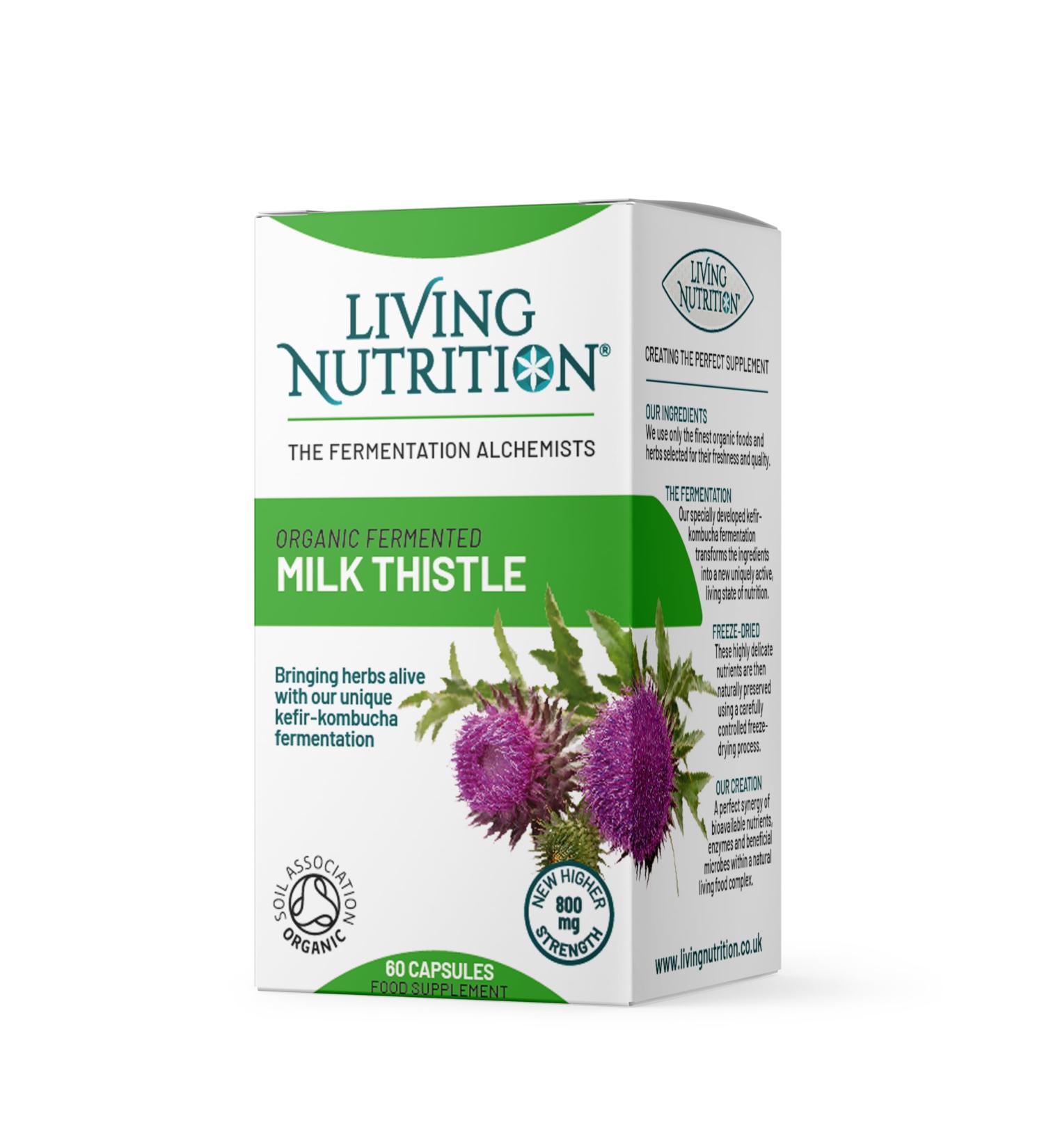 Living Nutrition Organic Fermented Sprouted Milk Thistle - Buy Online on GoSupps.com