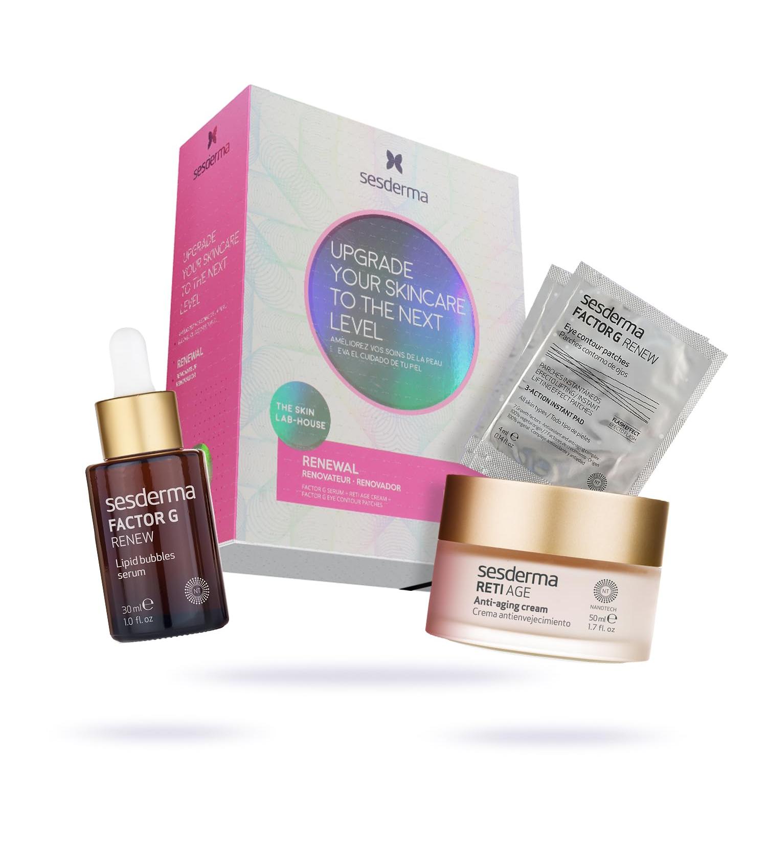 Sesderma Renewal Gift Set FACTOR G Serum + RETI AGE Cream + FACTOR G Eye Patches
