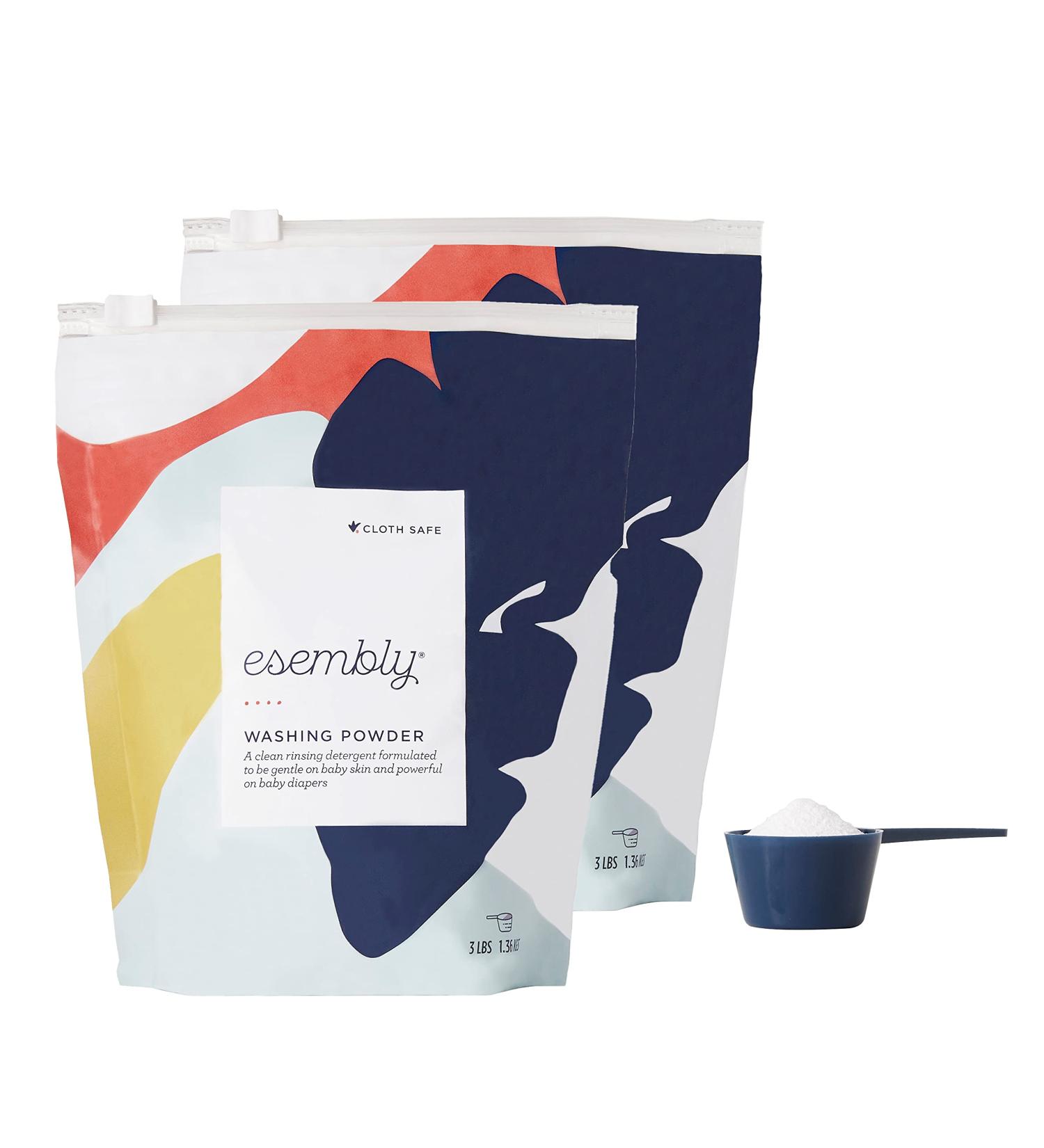 Esembly Washing Powder: Gentle Cloth Diaper Laundry Detergent Bundle (2-pack) | Fragrance-Free & Eco-Friendly for Baby and Planet - Buy Online on GoSupps.com