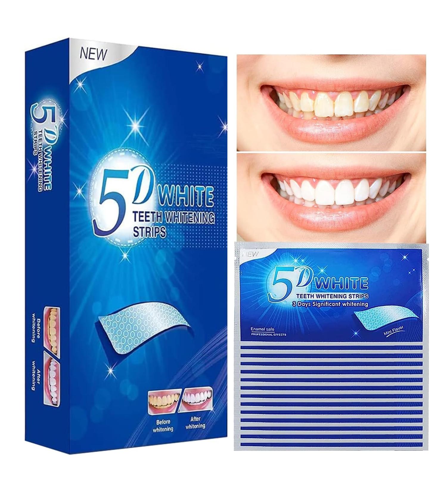 Enixwh Tooth Whitening Strips - 28 Safe Whitening Strips for Effective Teeth Bleaching at Home | Brighten Your Smile Naturally - Buy Online on GoSupps.com