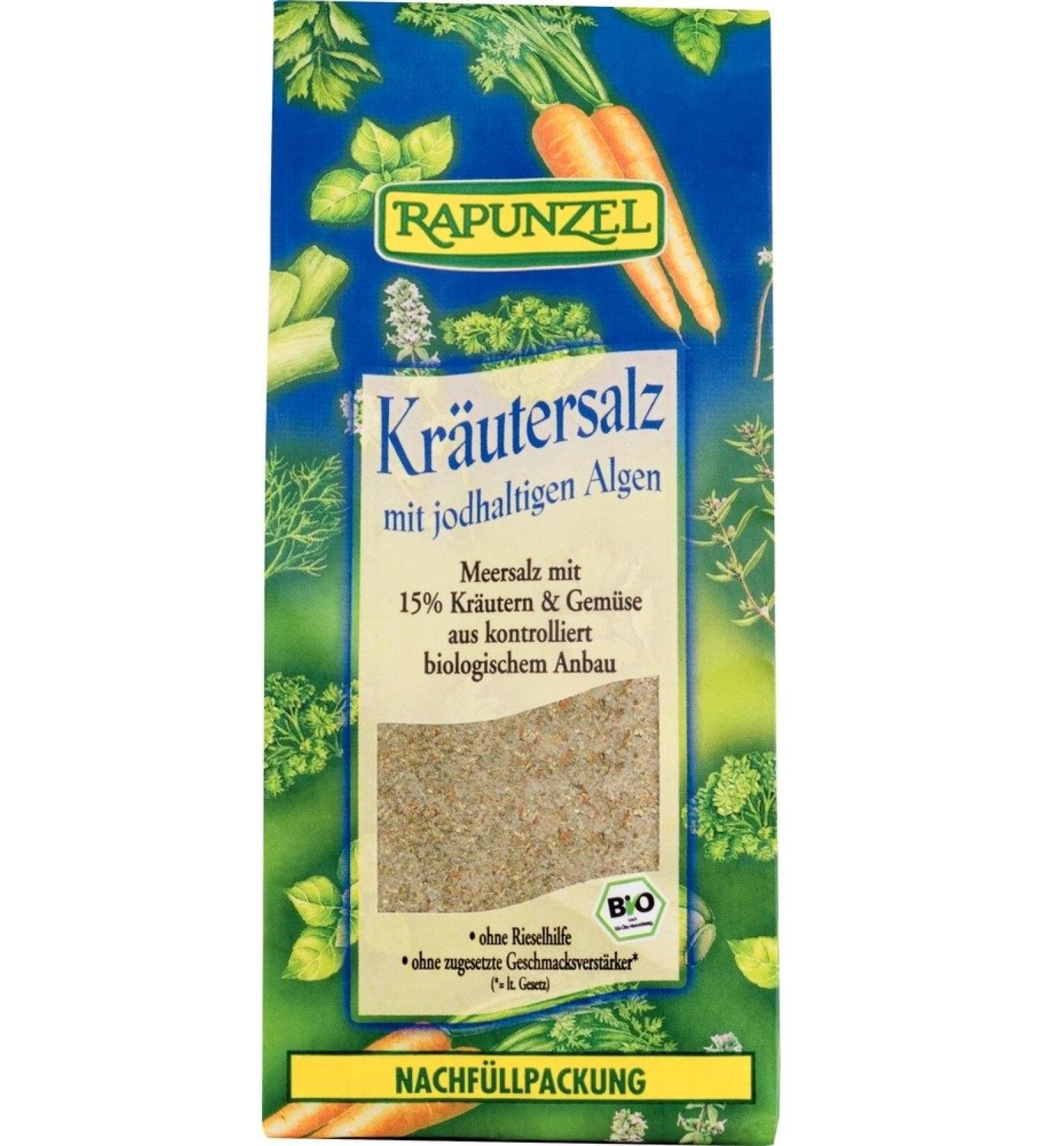  Rapunzel Rapunzel Iodine Herbal Salt with 15% Herbs and Vegetables 1 Pack (1 x 500g) - Organic - Buy Online on GoSupps.com
