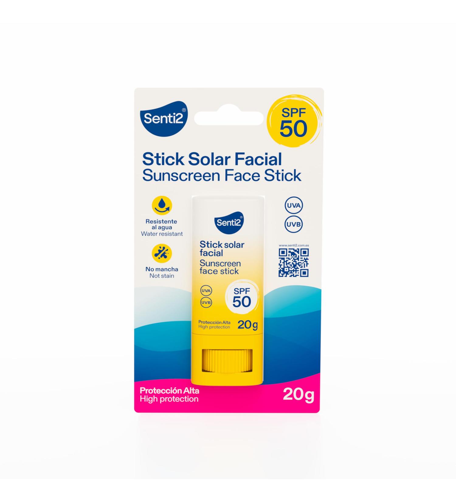  Senti2 Senti2 - Stick solaire facial SPF50 waterproof protection haute - 20 g - Buy Online on GoSupps.com