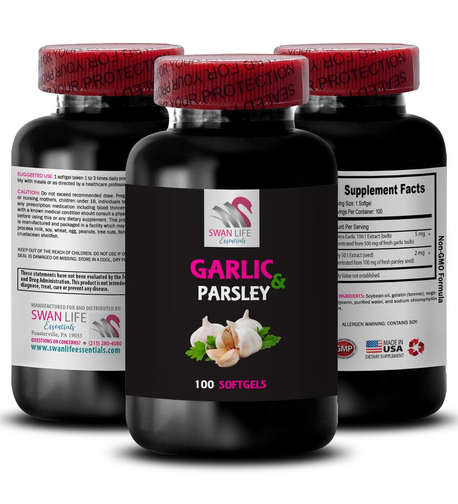 GARLIC AND PARSLEY ODORLESS - garlic parsley capsule organic garlic and parsley softgelsNatural Supplement Odor-Free Formula Traditional Herb Combo Capsule Convenience Daily Wellness 1Bot - Buy Online on GoSupps.com