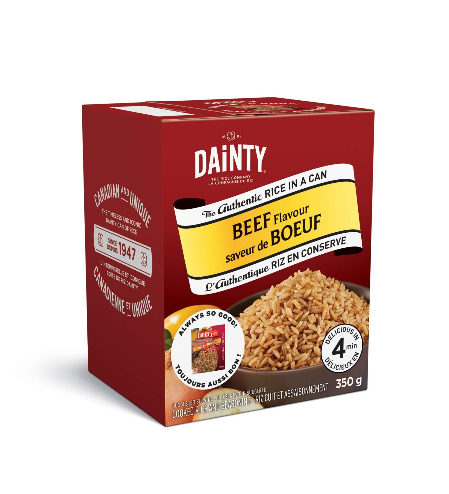 Dainty Beef Canned Rice 12-Count - Buy Online on GoSupps.com